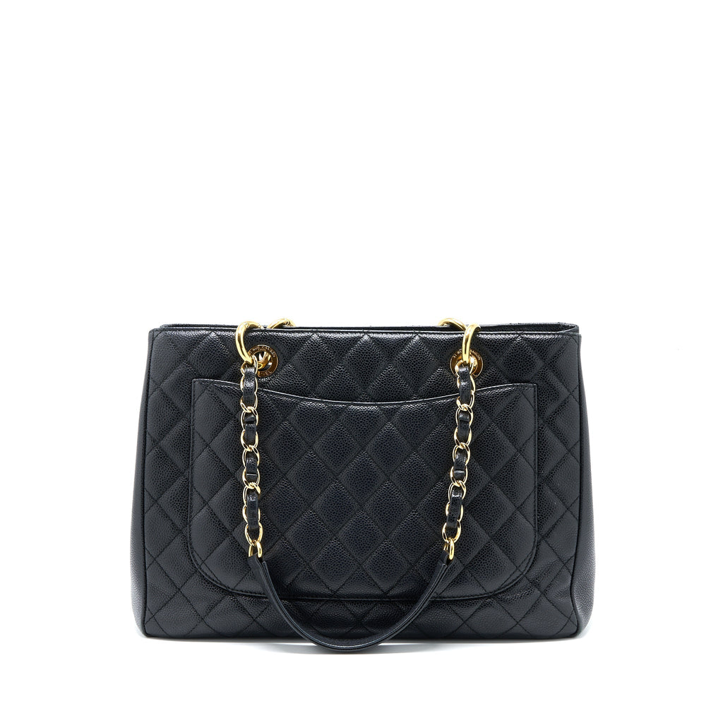 Chanel Grand Shopping Tote Bag Caviar Black