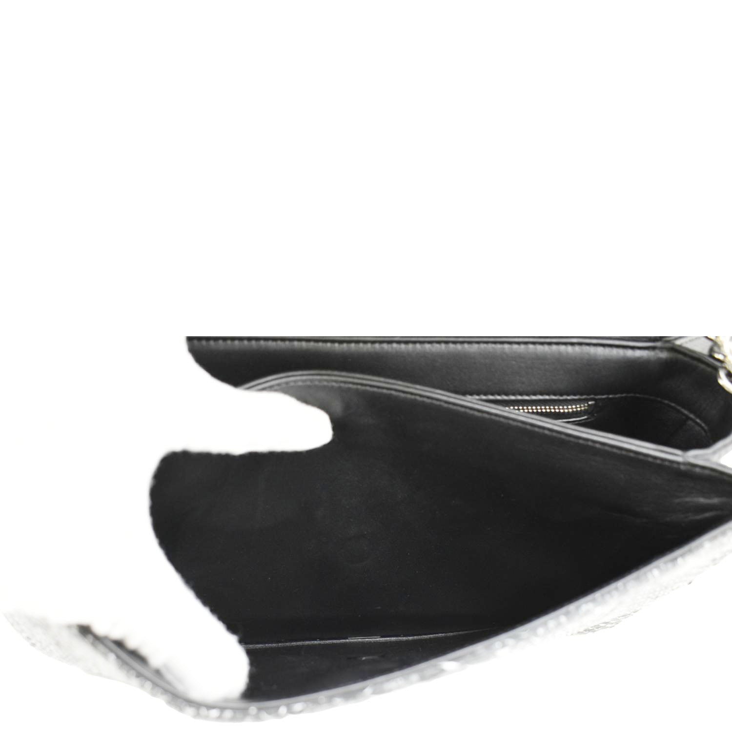 CHANEL Perfect Edge Large Flap Snakeskin Shoulder Bag Black