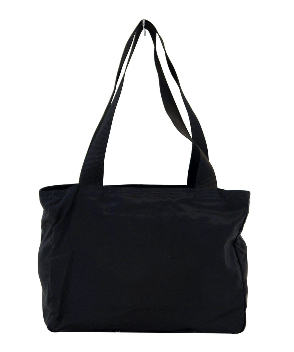 Prada Nylon Black Tote Shoulder Bag Vintage