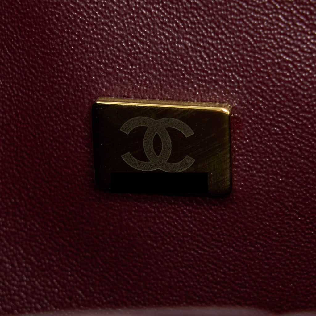 Chanel Classic Jumbo Double Flap Caviar Black  (Microchip)