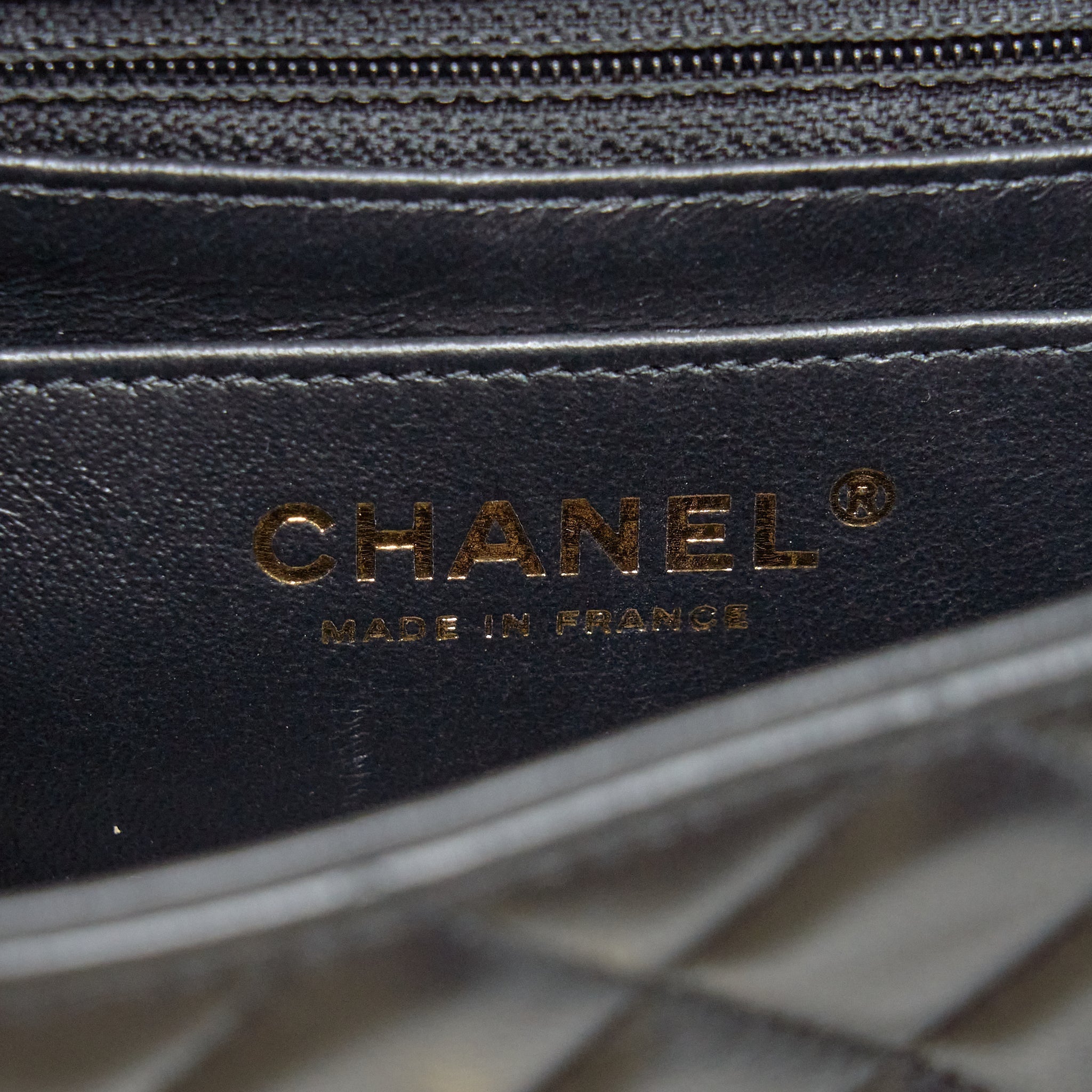 Chanel Mini Rectangular Flap Bag With Bag Charms Giant Chains Lambskin Black