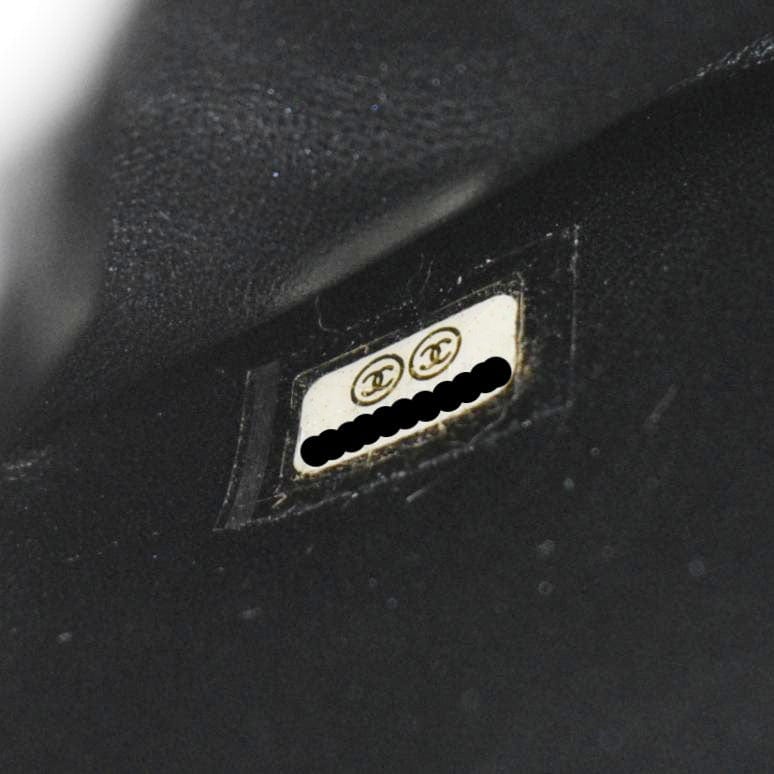 CHANEL Perfect Edge Large Flap Snakeskin Shoulder Bag Black