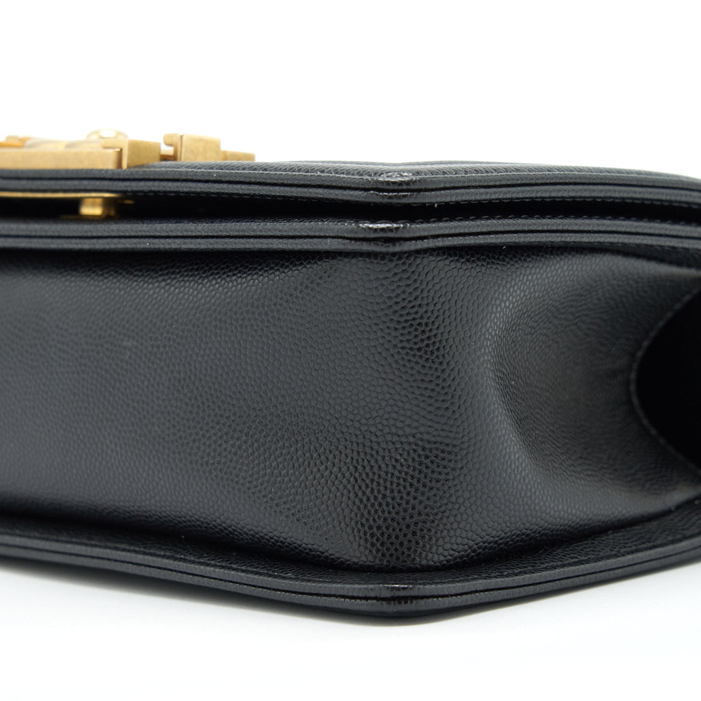 Chanel Small Boy Bag Caviar Black