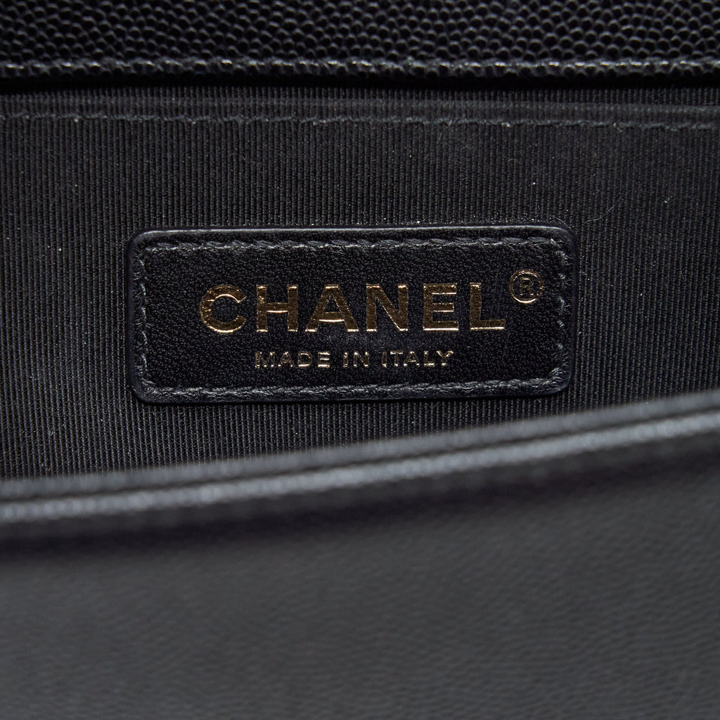Chanel Small Boy Bag Caviar Black