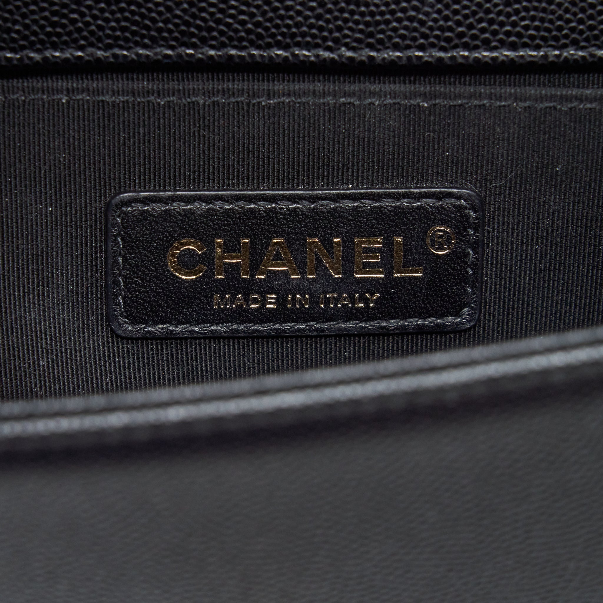 Chanel Small Boy Bag Caviar Black