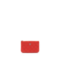 Chanel Small O-Case Pouch Lambskin Red