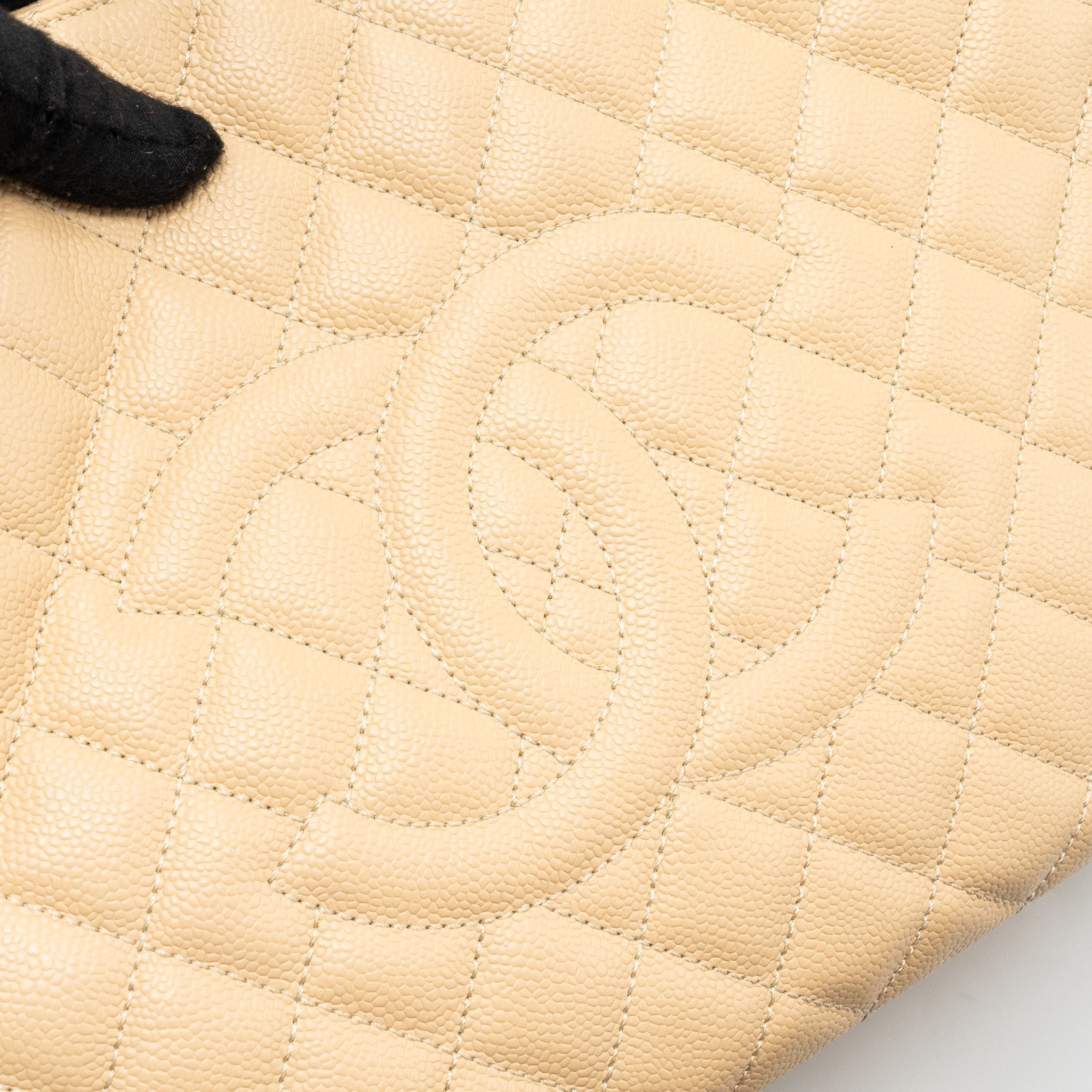 Chanel Grand Shopping Tote Caviar Beige