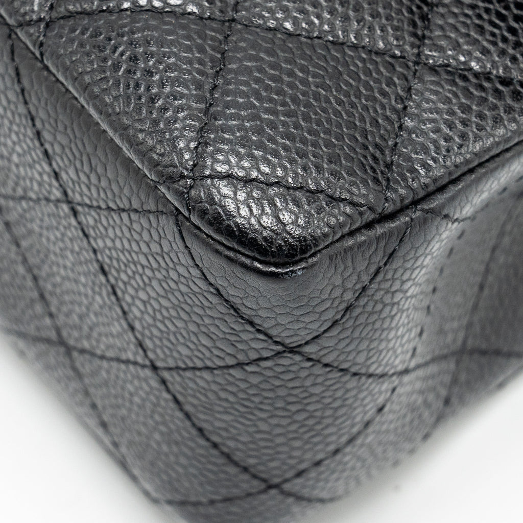 Chanel Medium Classic Double Flap Bag Caviar Black