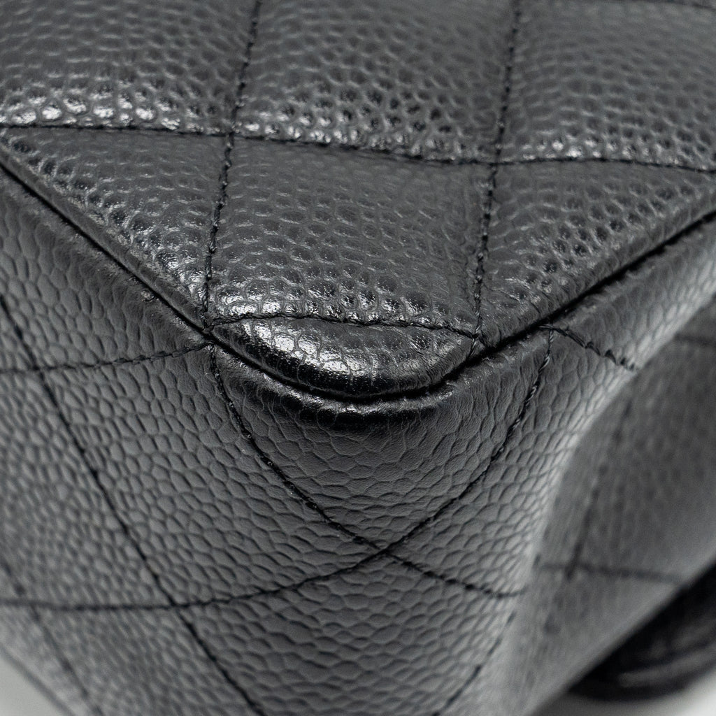 Chanel Medium Classic Double Flap Bag Caviar Black