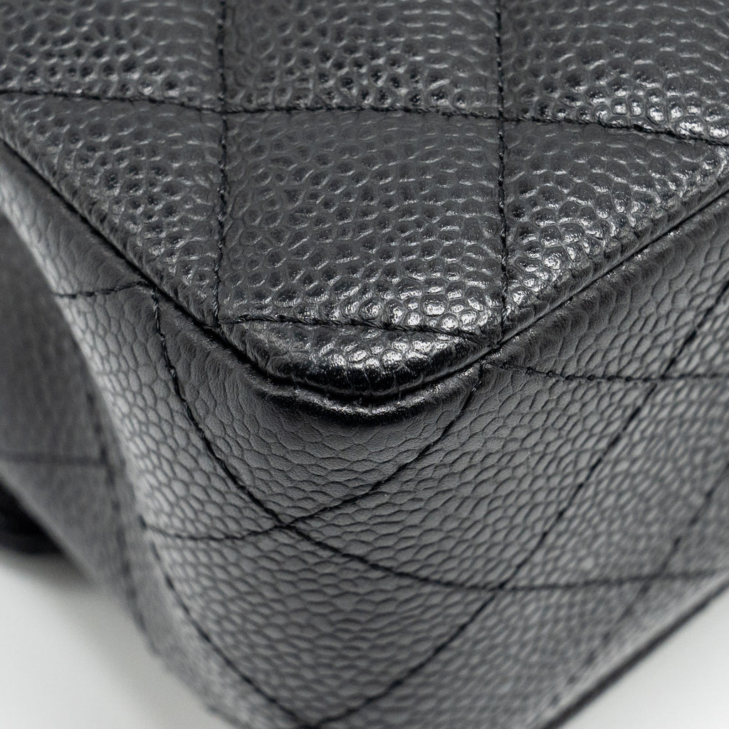 Chanel Medium Classic Double Flap Bag Caviar Black