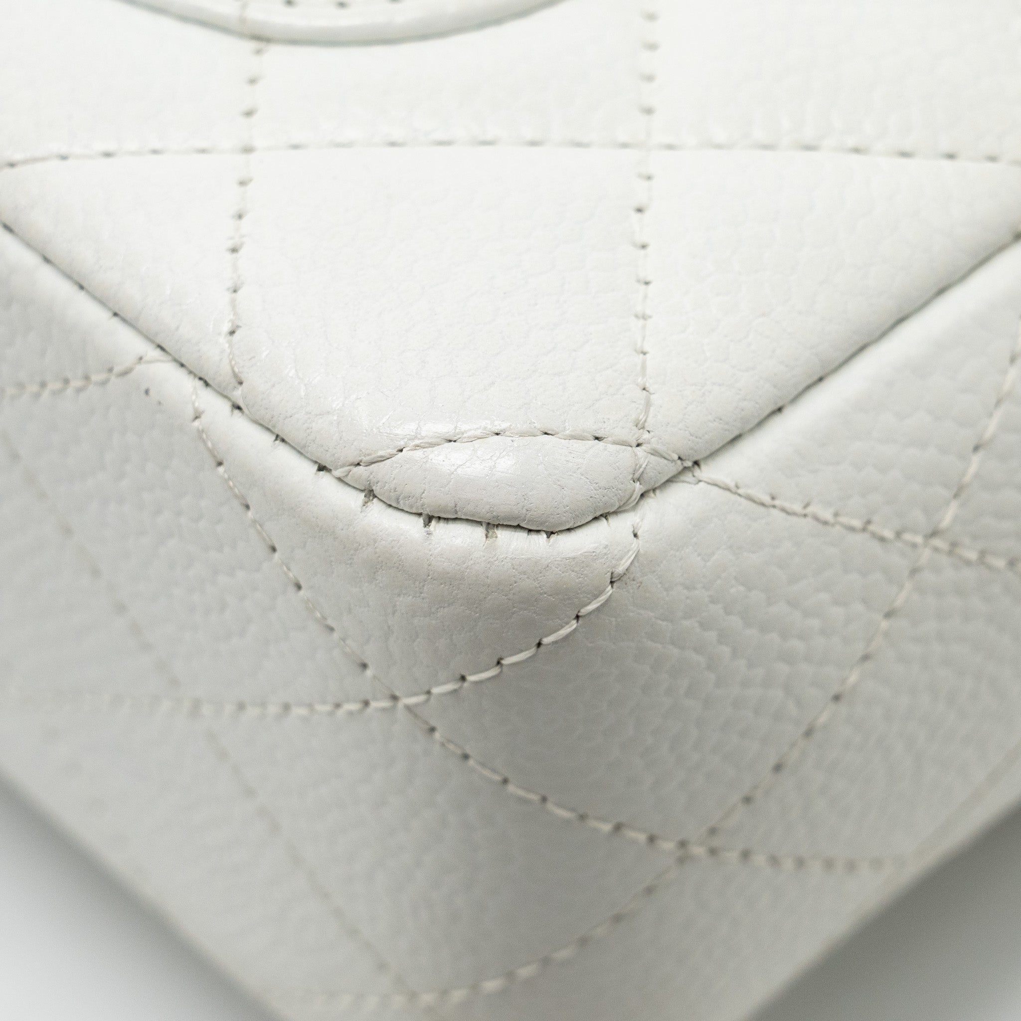 Chanel mini Rectangular Bag Flap Bag Caviar White