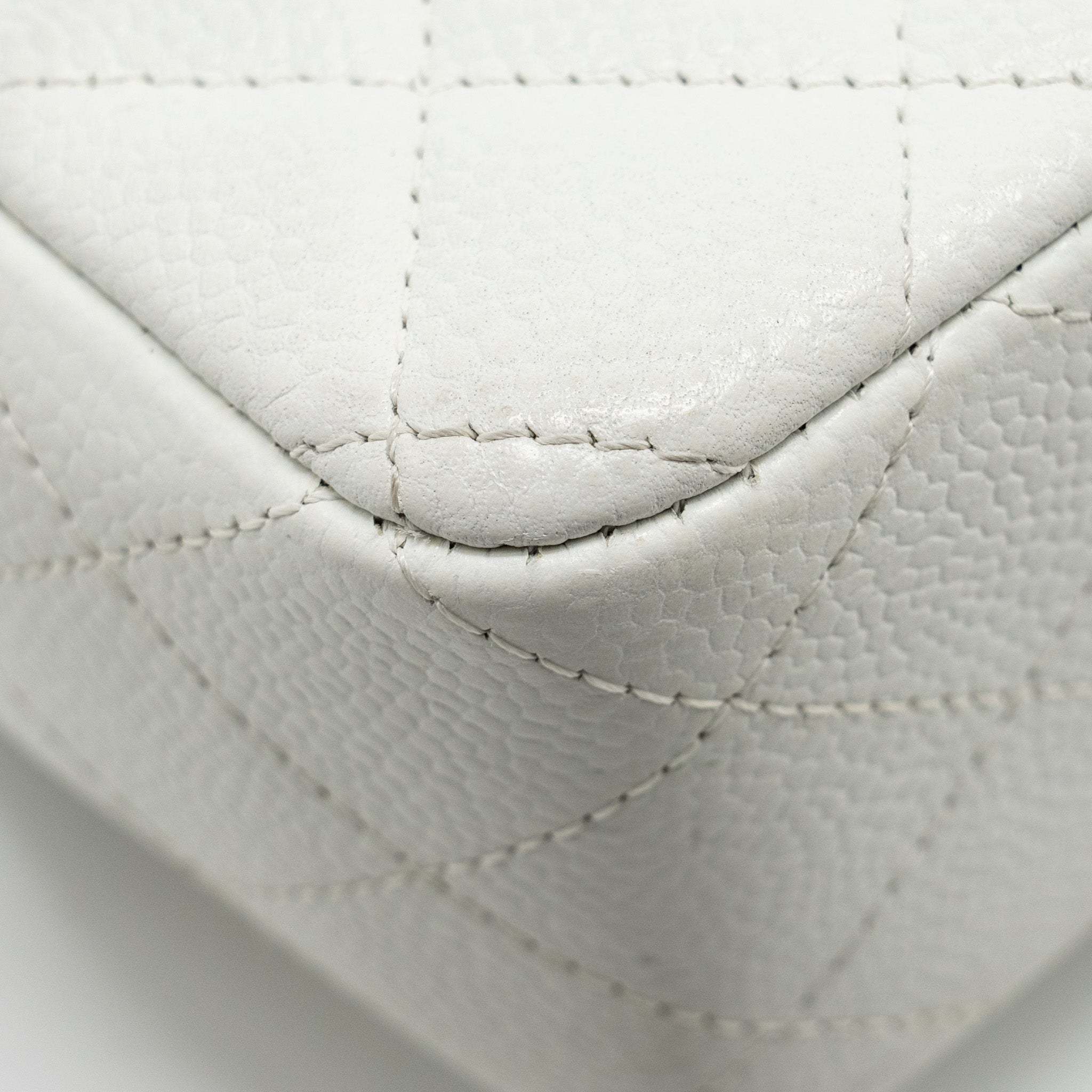 Chanel mini Rectangular Bag Flap Bag Caviar White