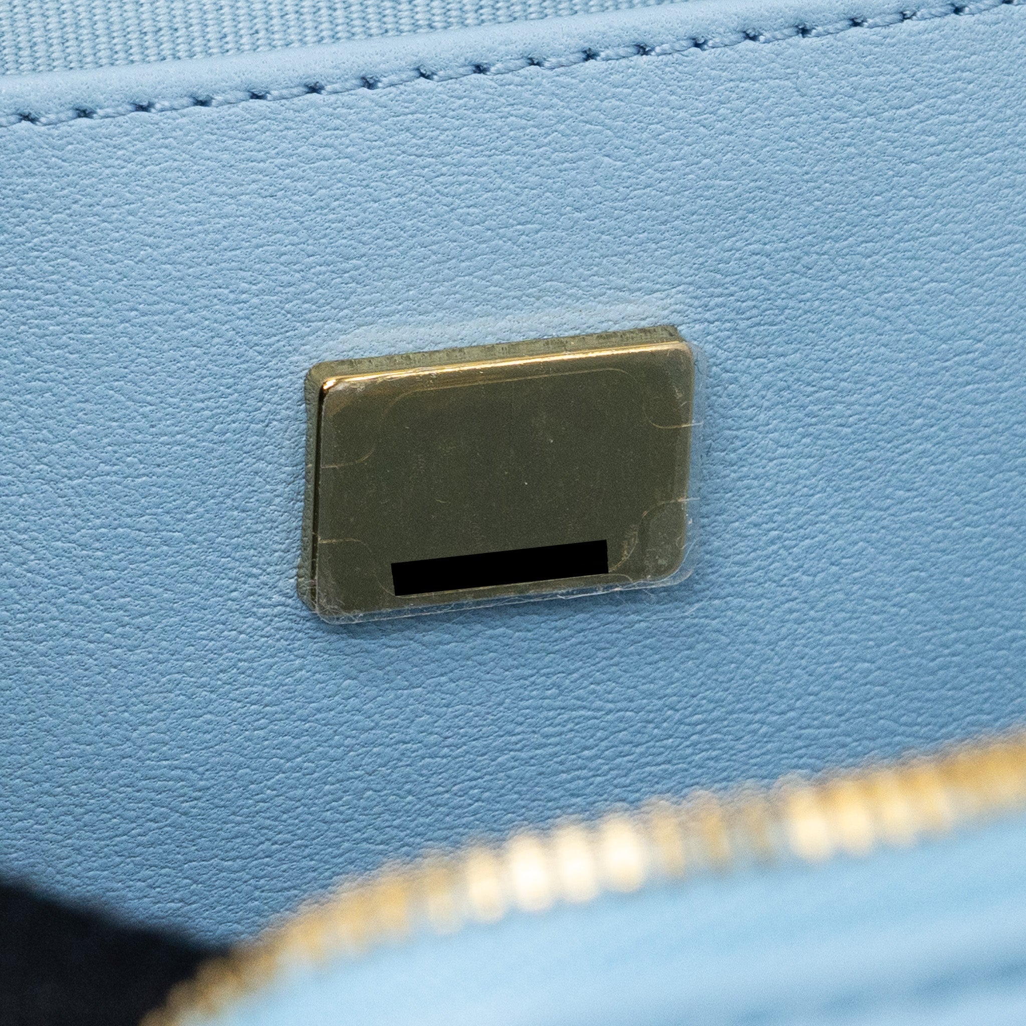 Chanel Heart Bag Lambskin Light Blue L (microchip)