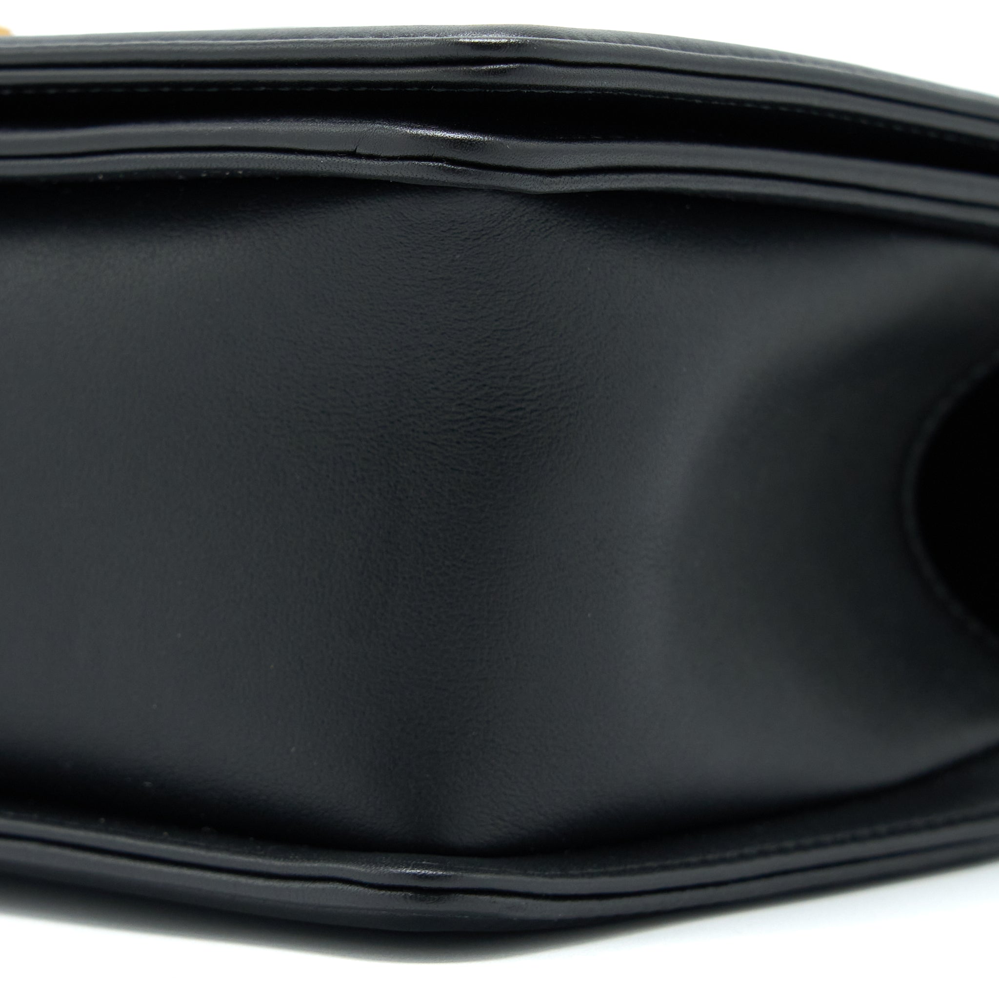 Chanel Medium Boy Bag Calfskin Black  (Microchip)