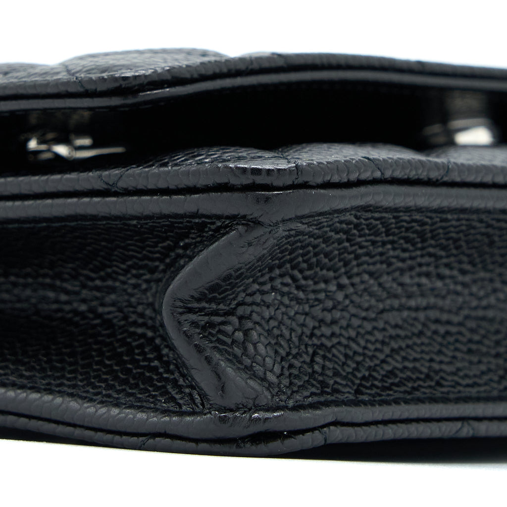 Chanel Classic Wallet On Chain Caviar Black (Microchip)