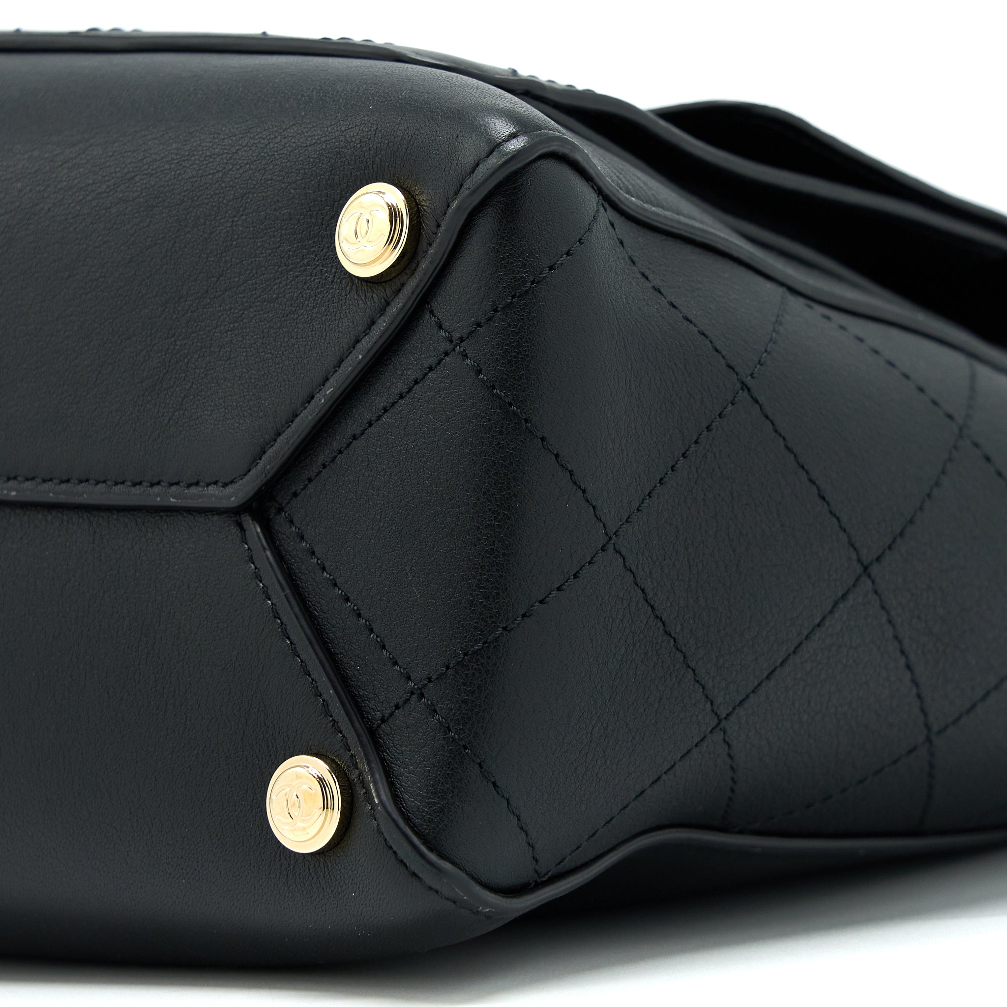 Chanel Tote Bag Lambskin Black L
