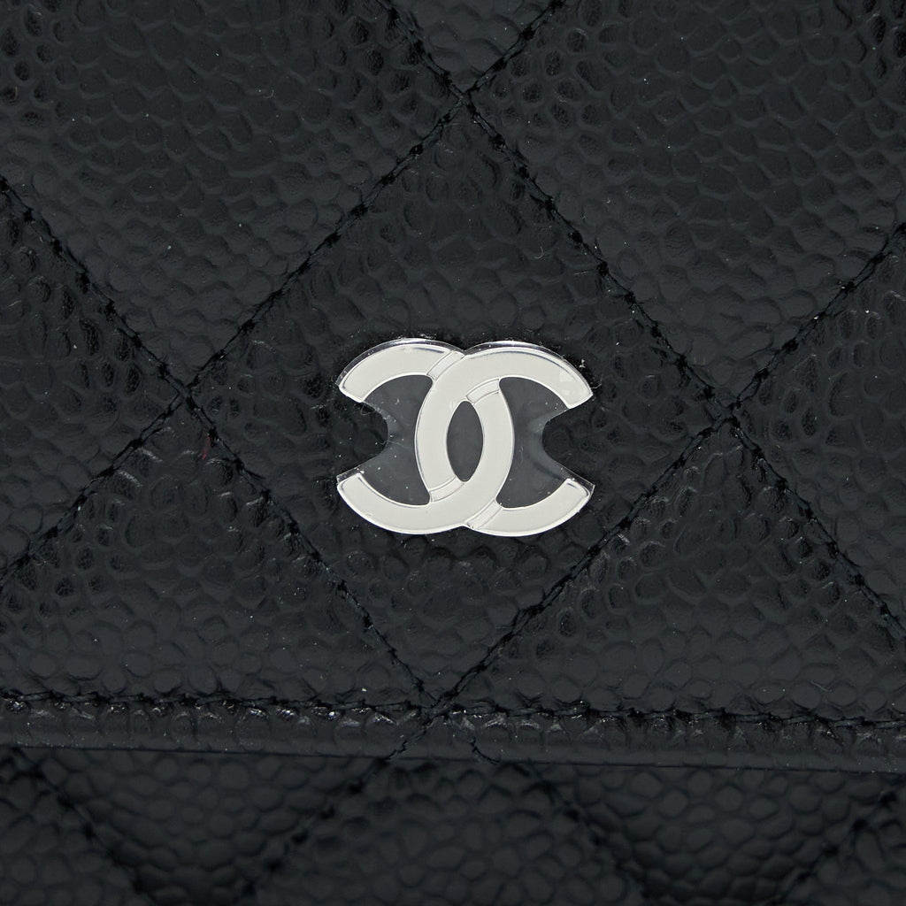 Chanel Classic Wallet On Chain Caviar Black (Microchip)