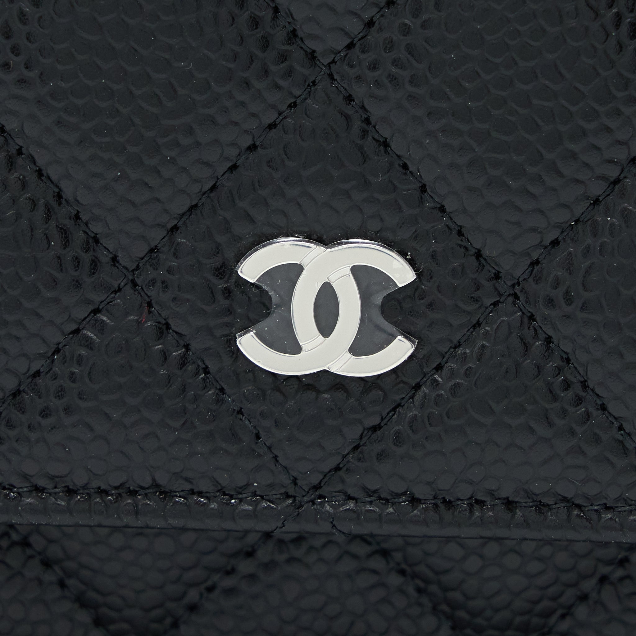 Chanel Classic Wallet On Chain Caviar Black (Microchip)