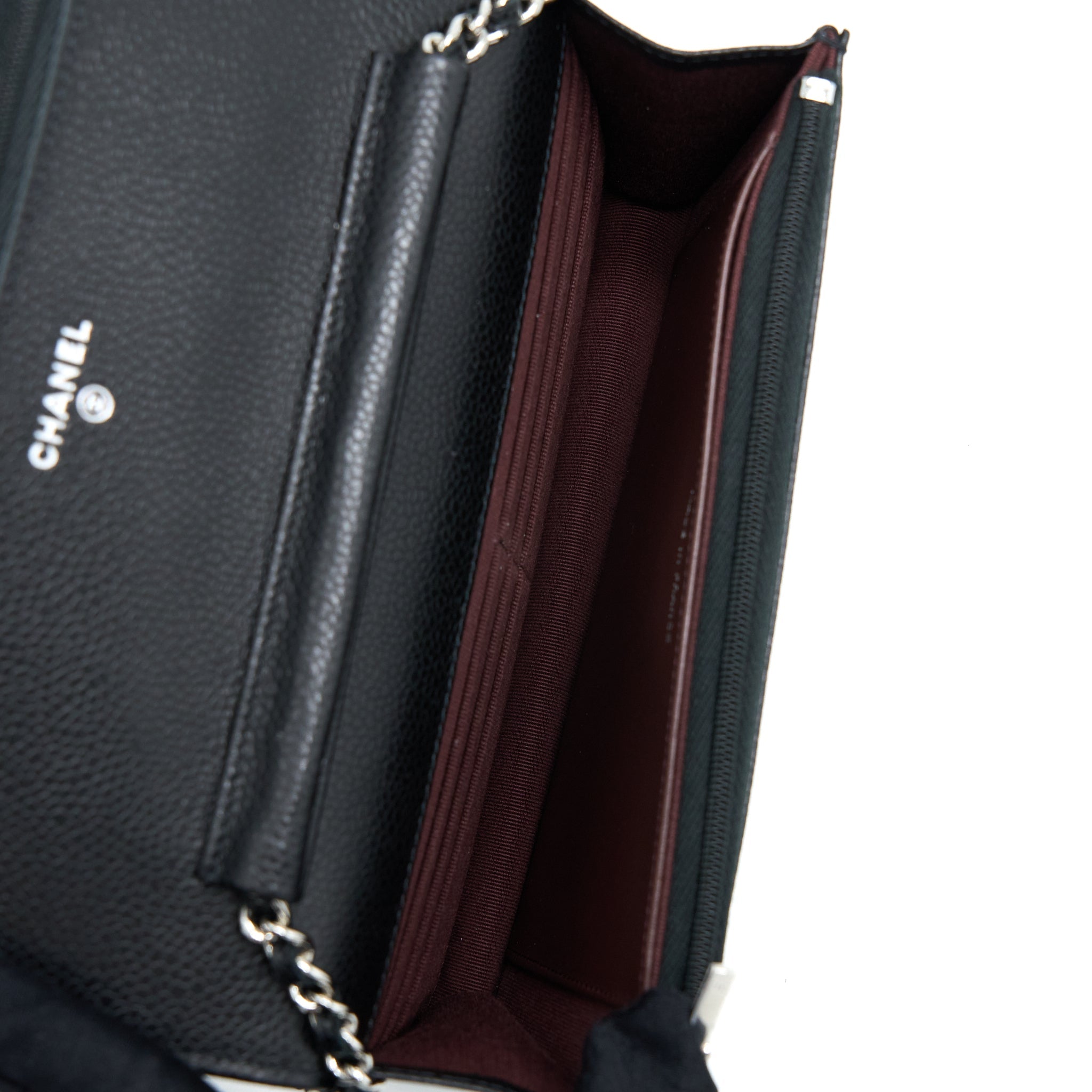 Chanel Classic Wallet On Chain Caviar Black (Microchip)