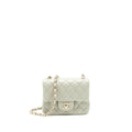Chanel 22C Mini Square Flap Bag Lambskin Light Grey L