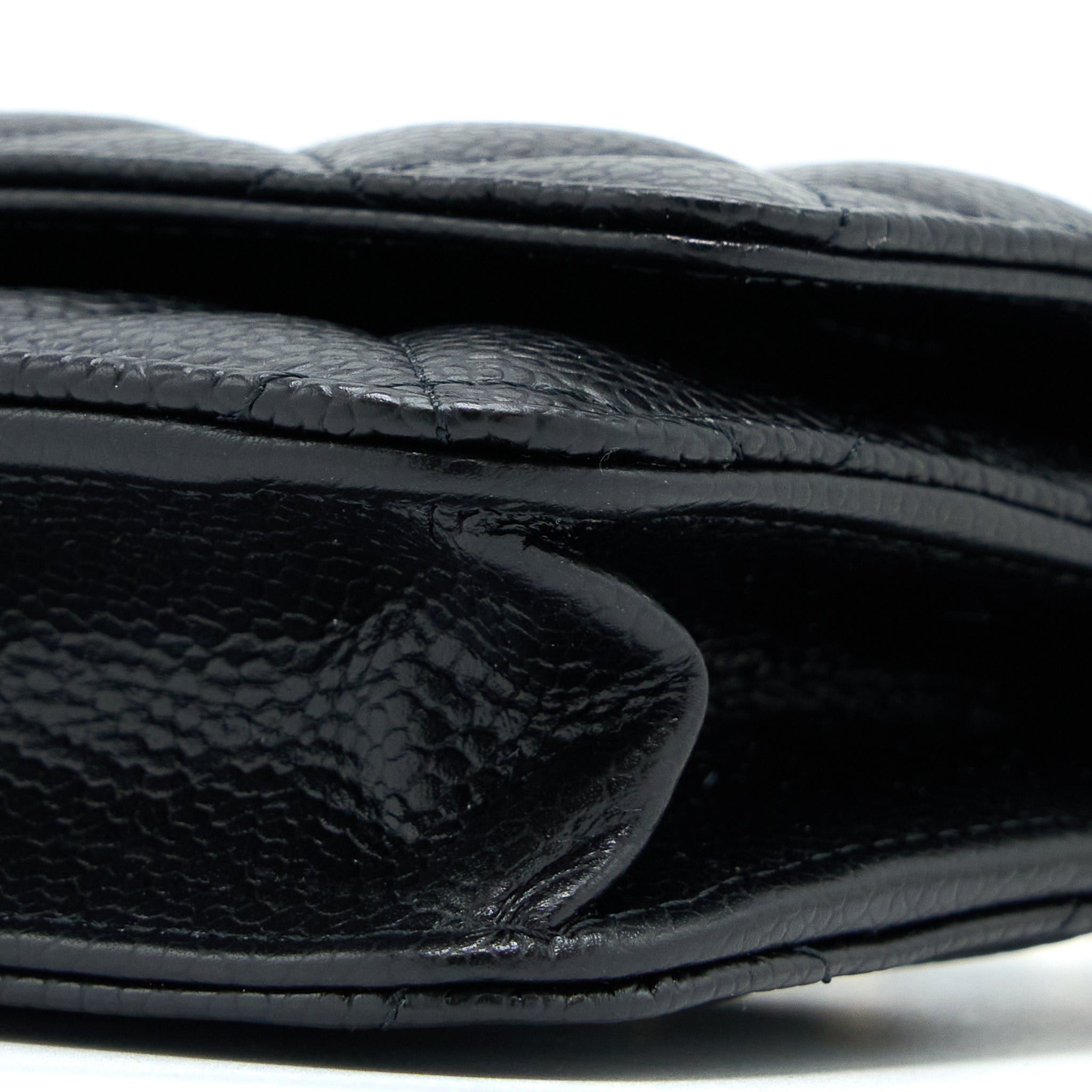 Chanel Classic Wallet On Chain Caviar Black (Microchip)