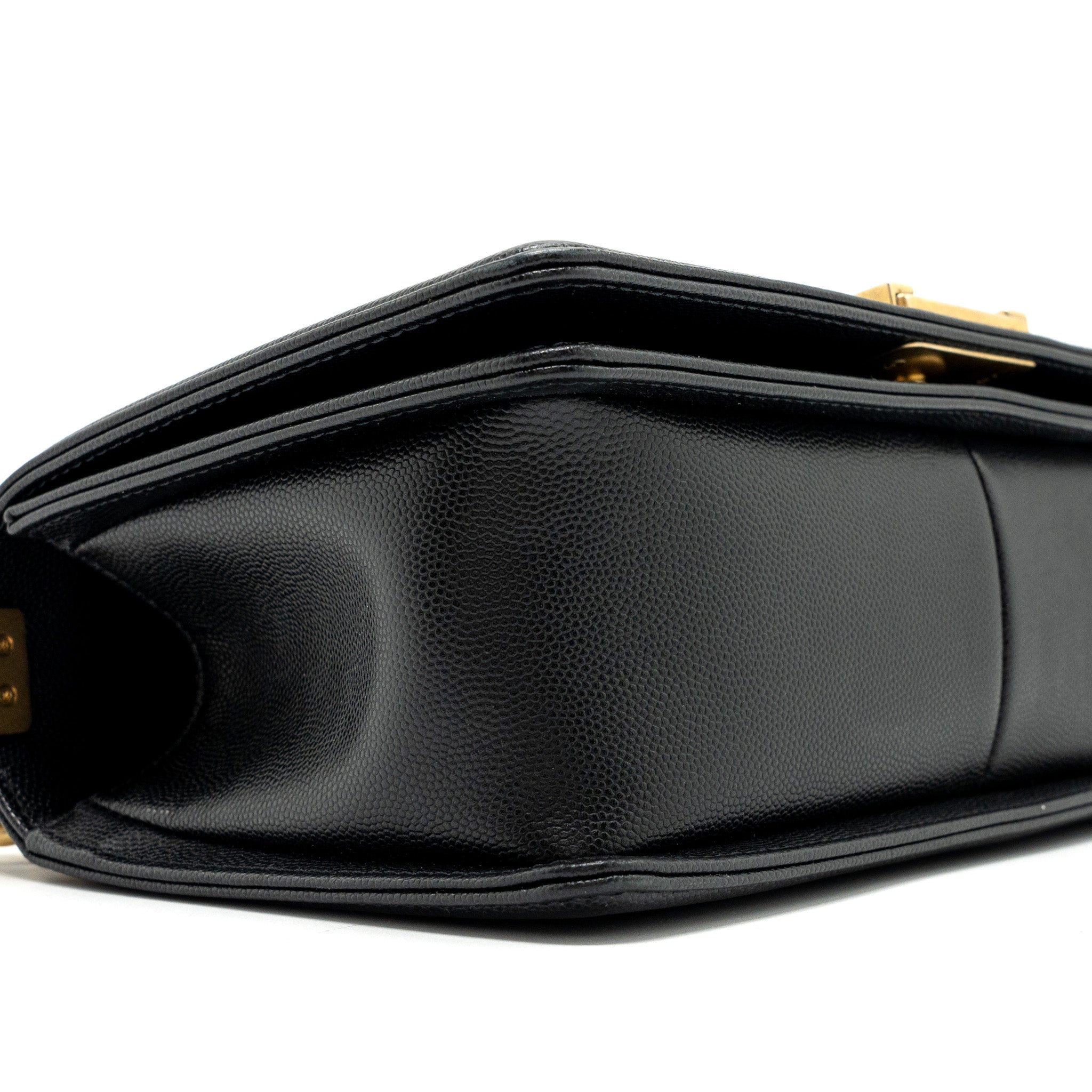 Chanel Medium Classic Boy Bag Caviar Black