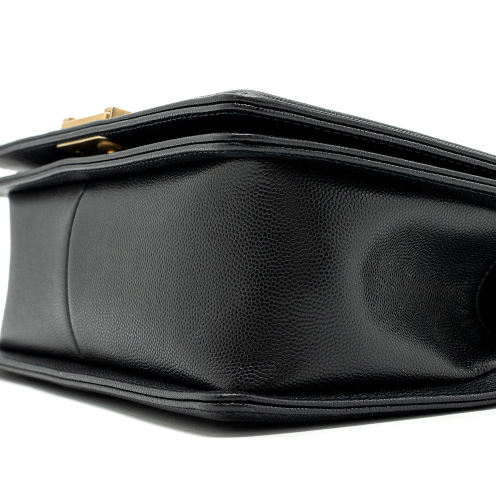 Chanel Medium Classic Boy Bag Caviar Black