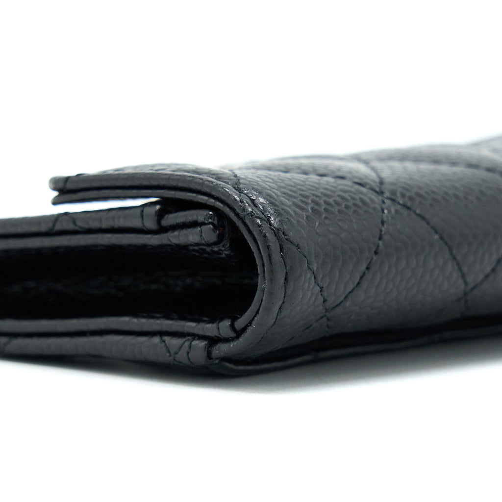 Chanel Classic Flap Card Holder Caviar Black