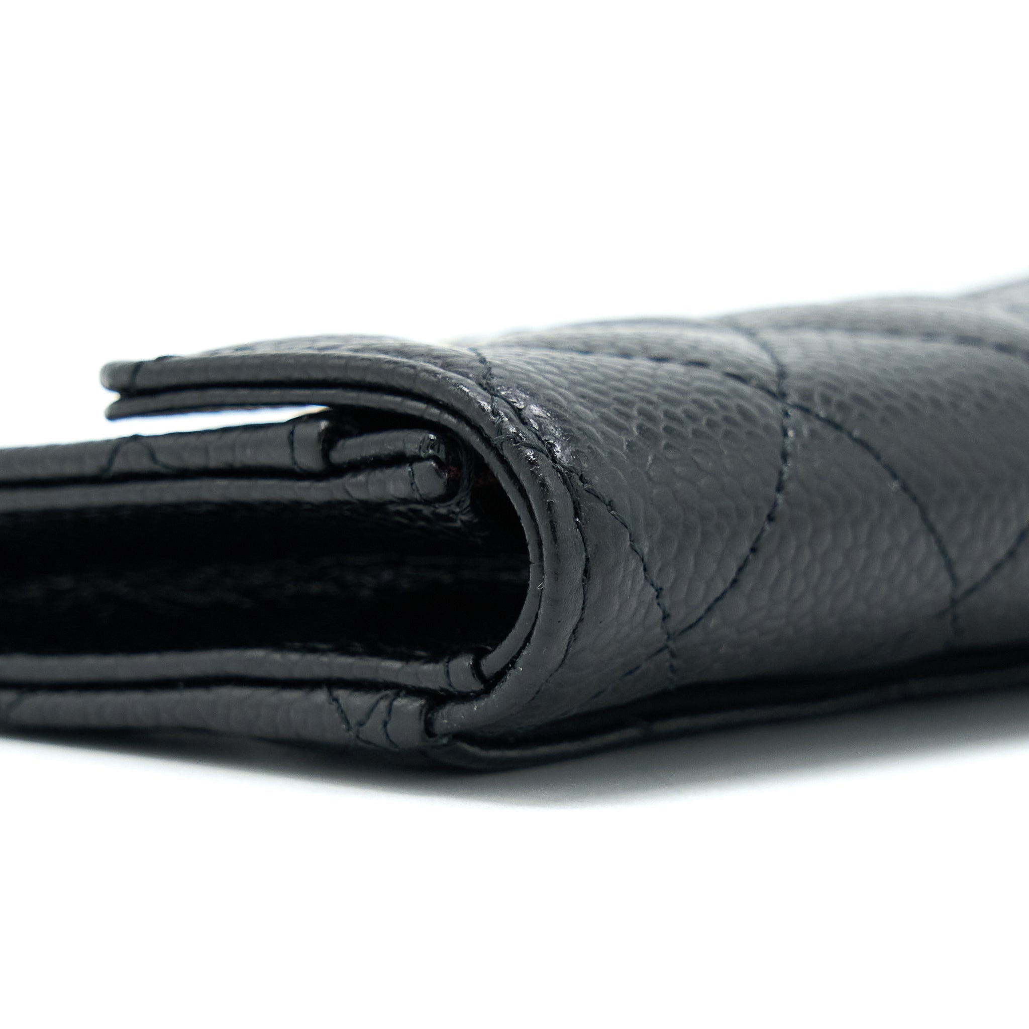 Chanel Classic Flap Card Holder Caviar Black