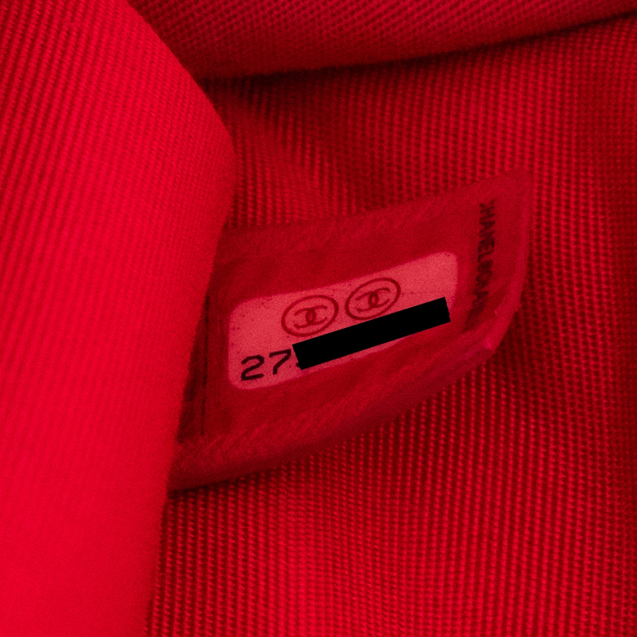 Chanel 19S Logo Pouch Tweed/PVC Pink