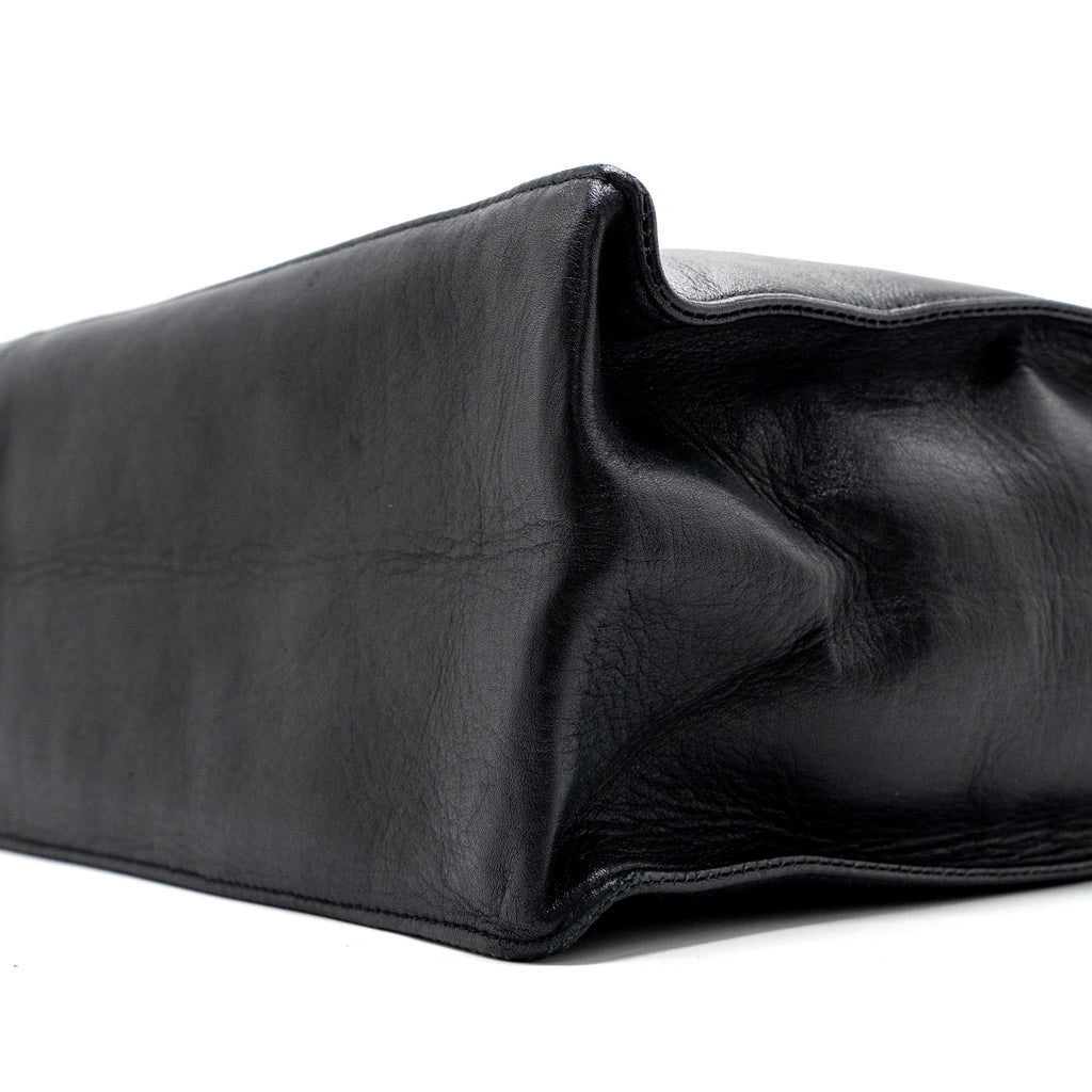 Chanel Vintage Tote Bag Calfskin Black