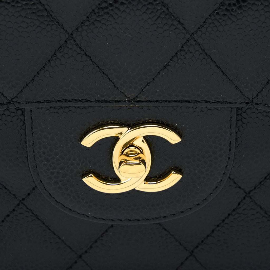 Chanel Jumbo Classic Double Flap Bag Caviar Black