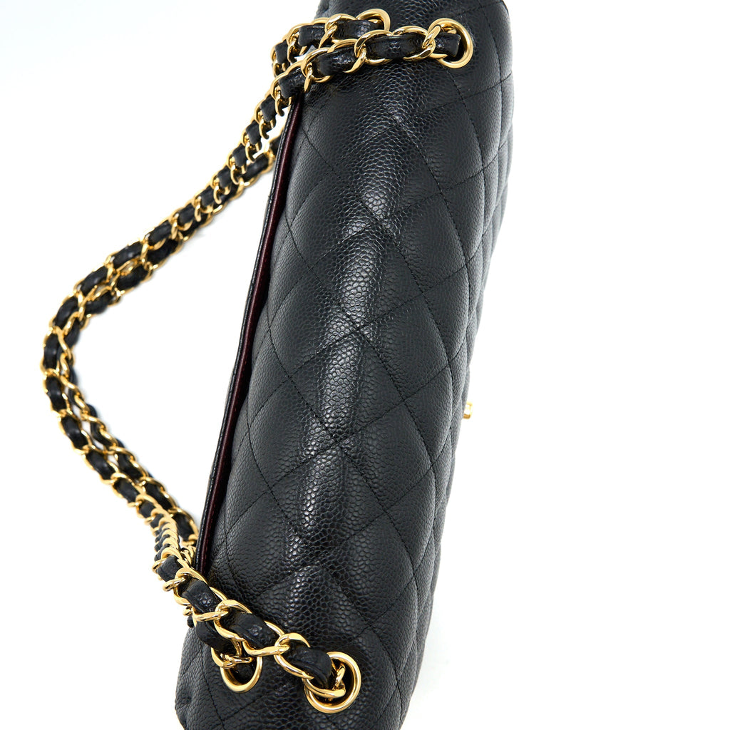 Chanel Jumbo Classic Double Flap Bag Caviar Black