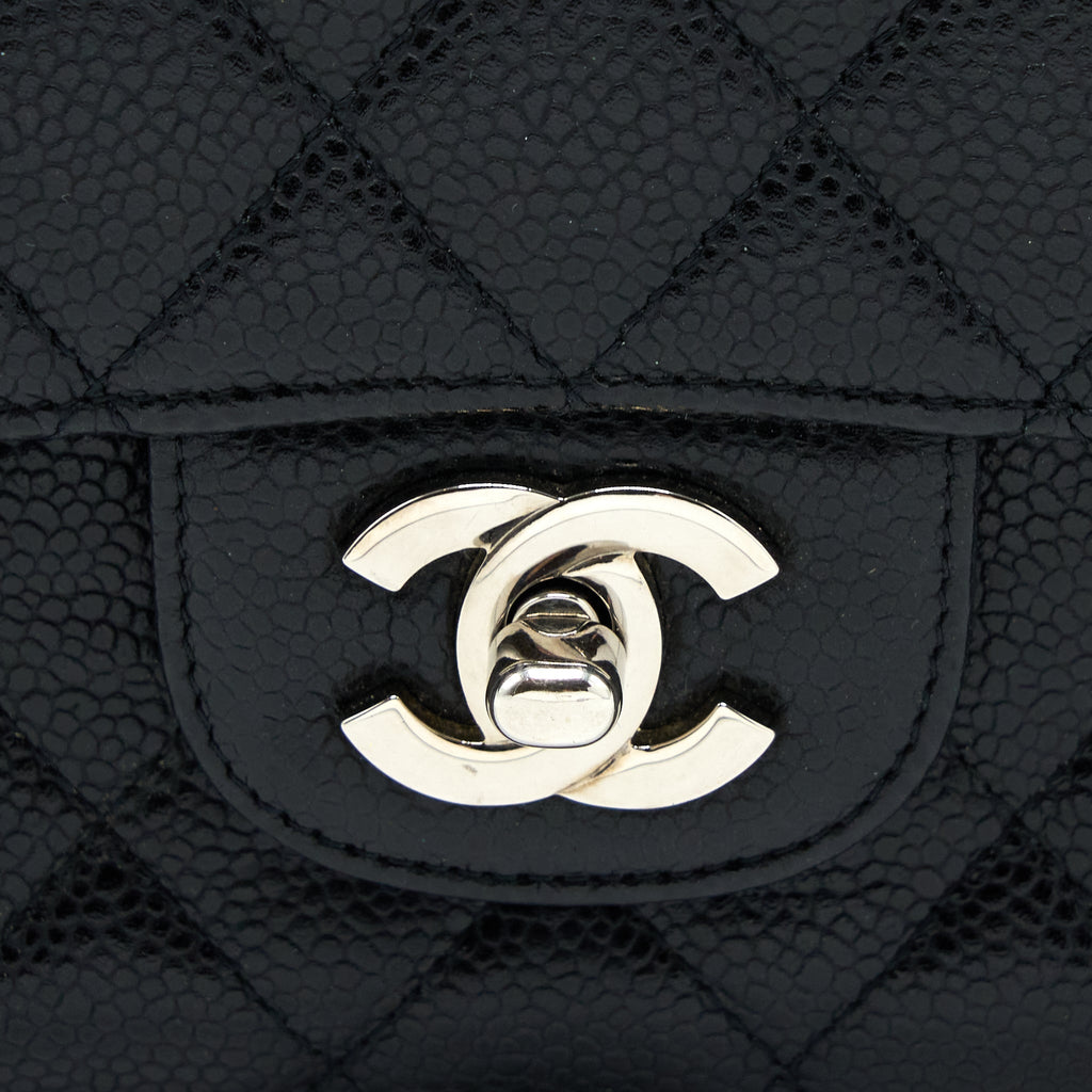 Chanel Medium Classic Double Flap Bag Caviar Black