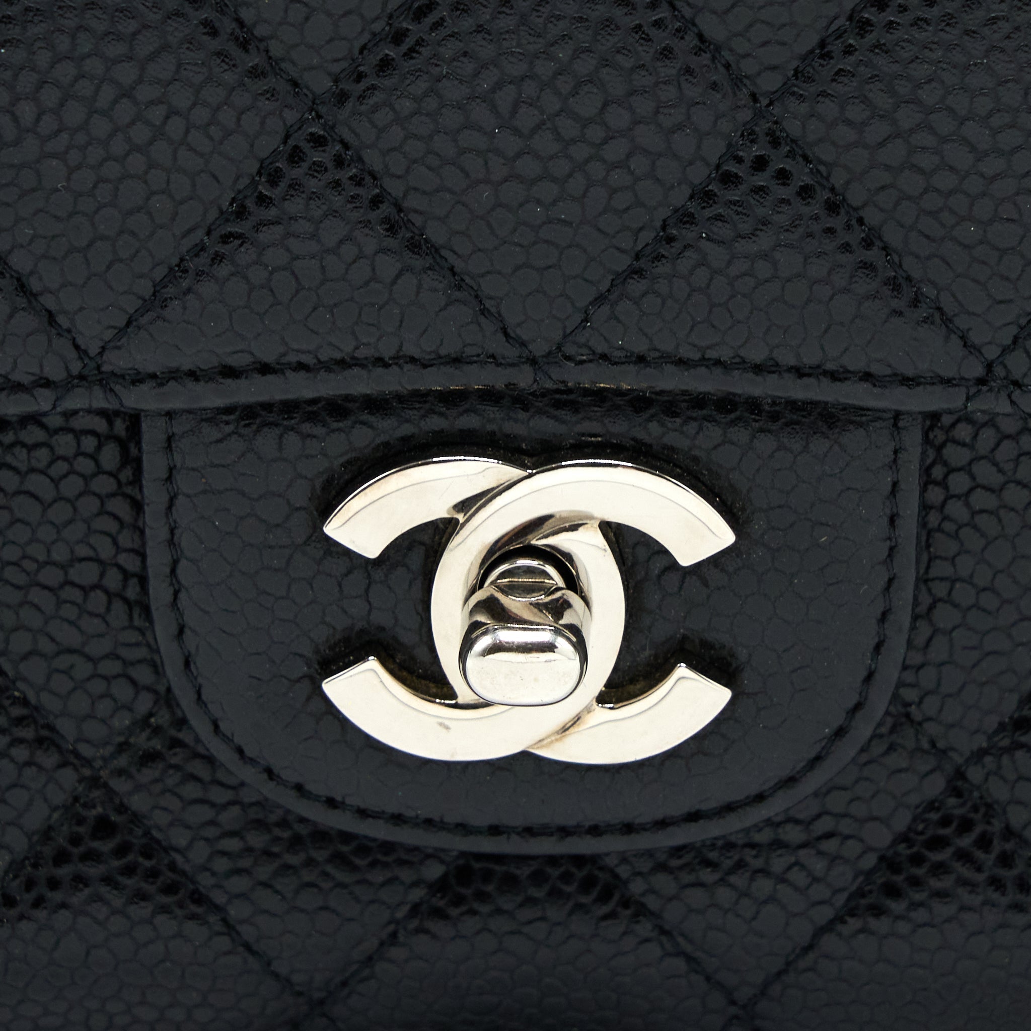 Chanel Medium Classic Double Flap Bag Caviar Black