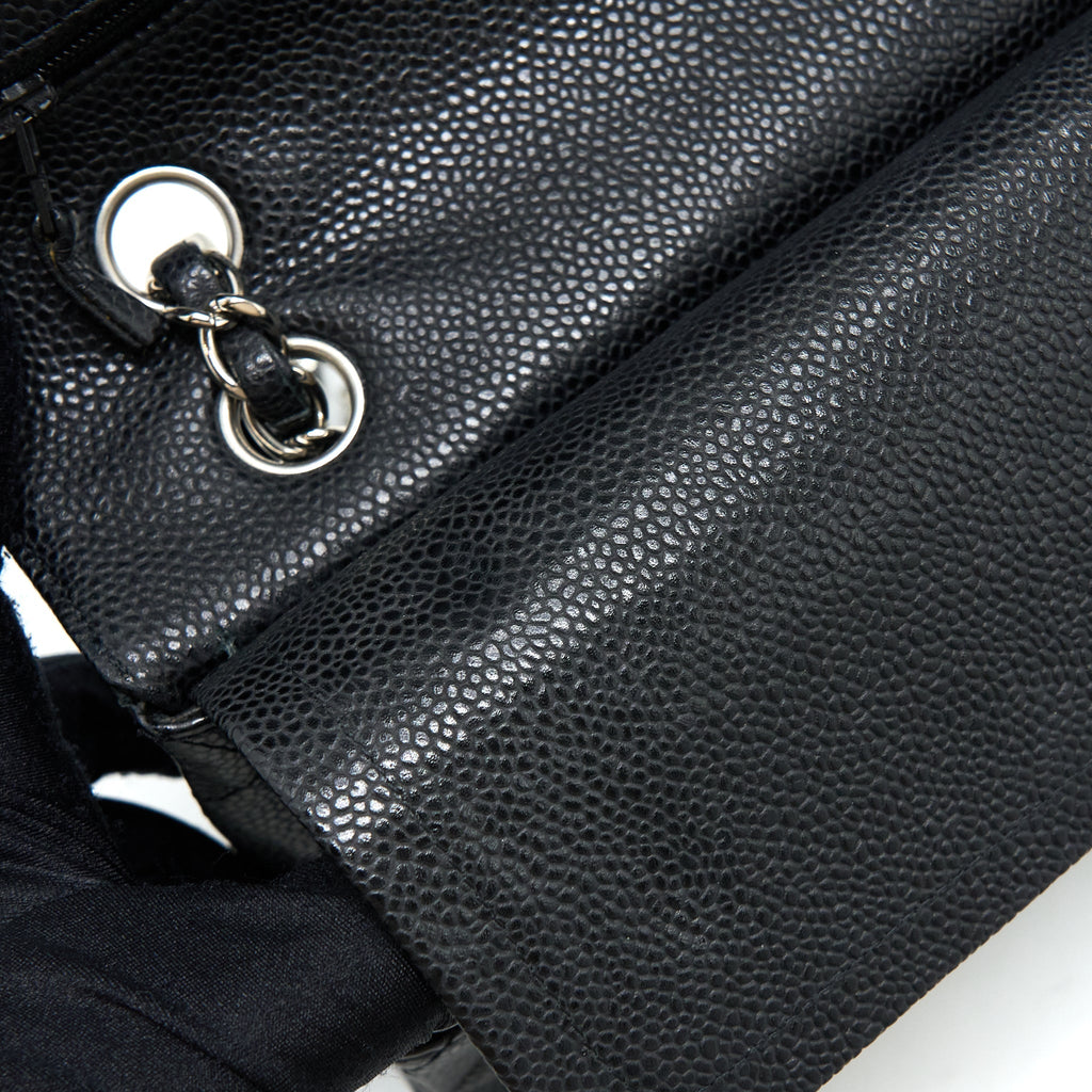 Chanel Medium Classic Double Flap Bag Caviar Black