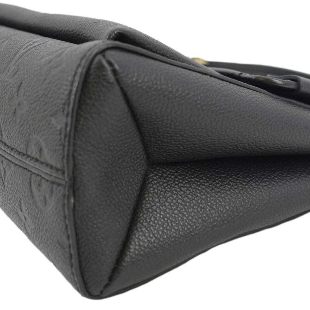 LOUIS VUITTON Vavin MM Monogram Empreinte Leather Shoulder Bag Black