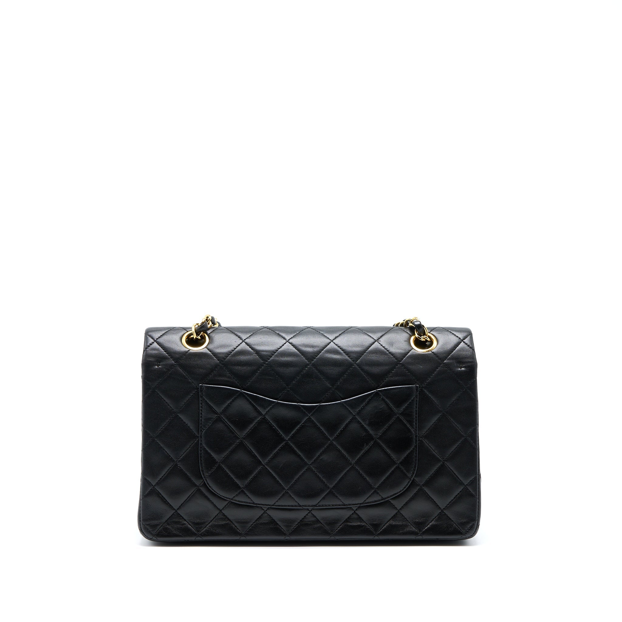 Chanel Vintage Medium Flap Bag Lambskin Black