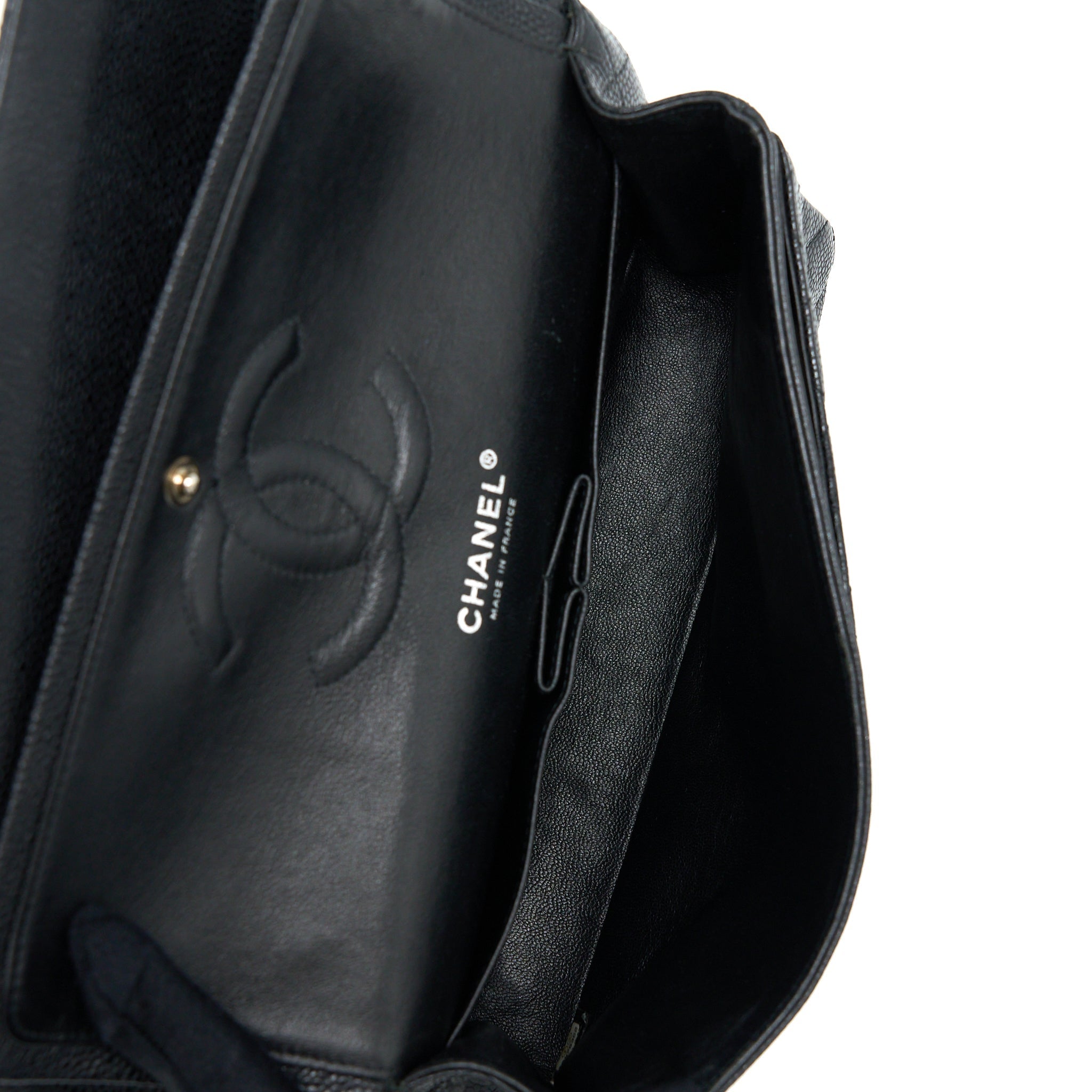 Chanel Medium Classic Double Flap Bag Caviar Black