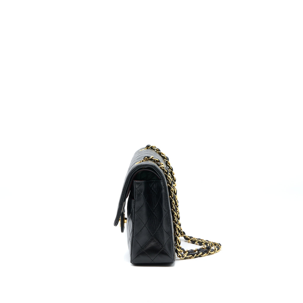 Chanel Vintage Medium Flap Bag Lambskin Black