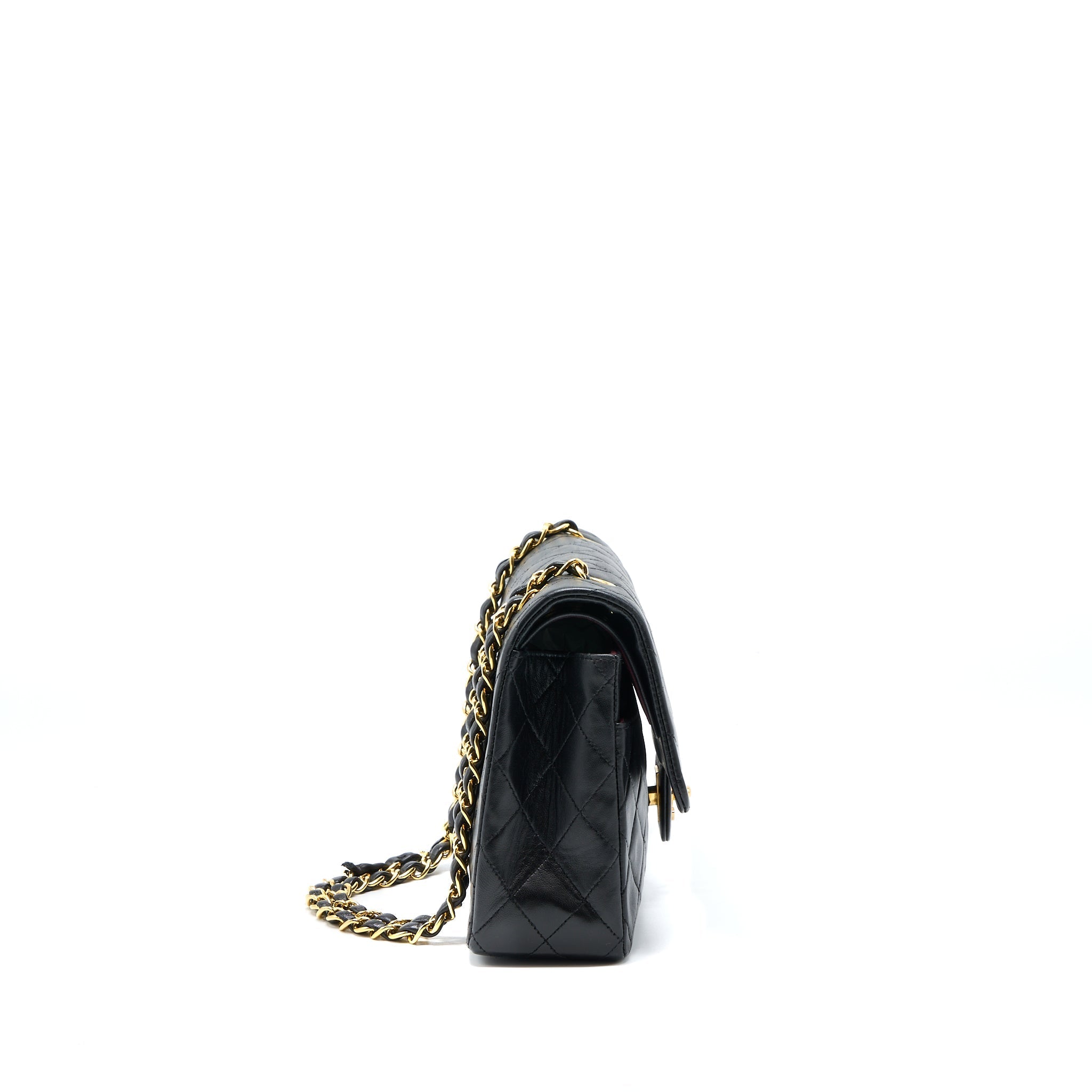 Chanel Vintage Medium Flap Bag Lambskin Black