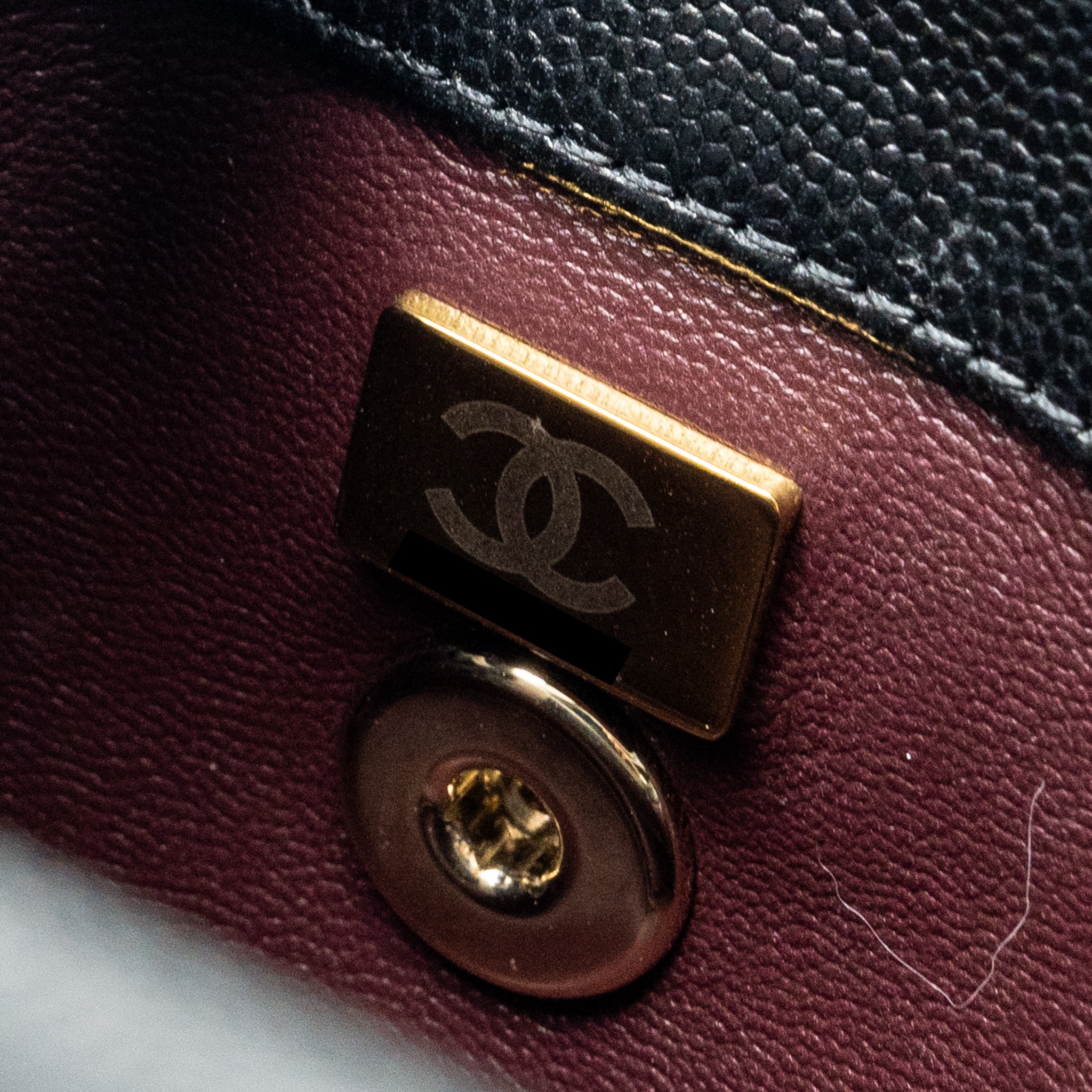 Chanel Small Coco Handle Caviar Black L (Microchip)