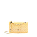 Chanel Medium Classic Double Flap Bag Yellow Patent