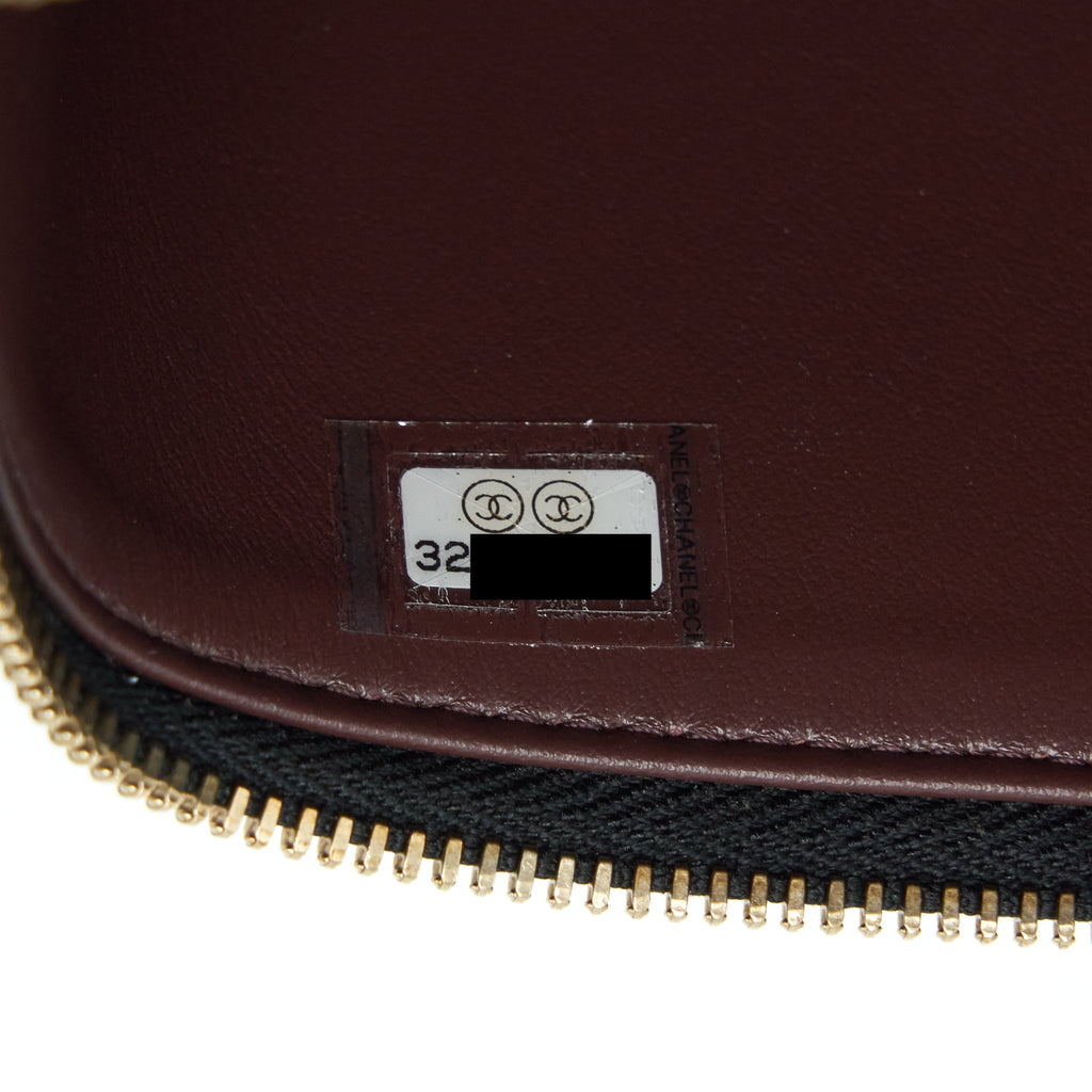 Chanel 22S Long Vanity With Chain Caviar Black L