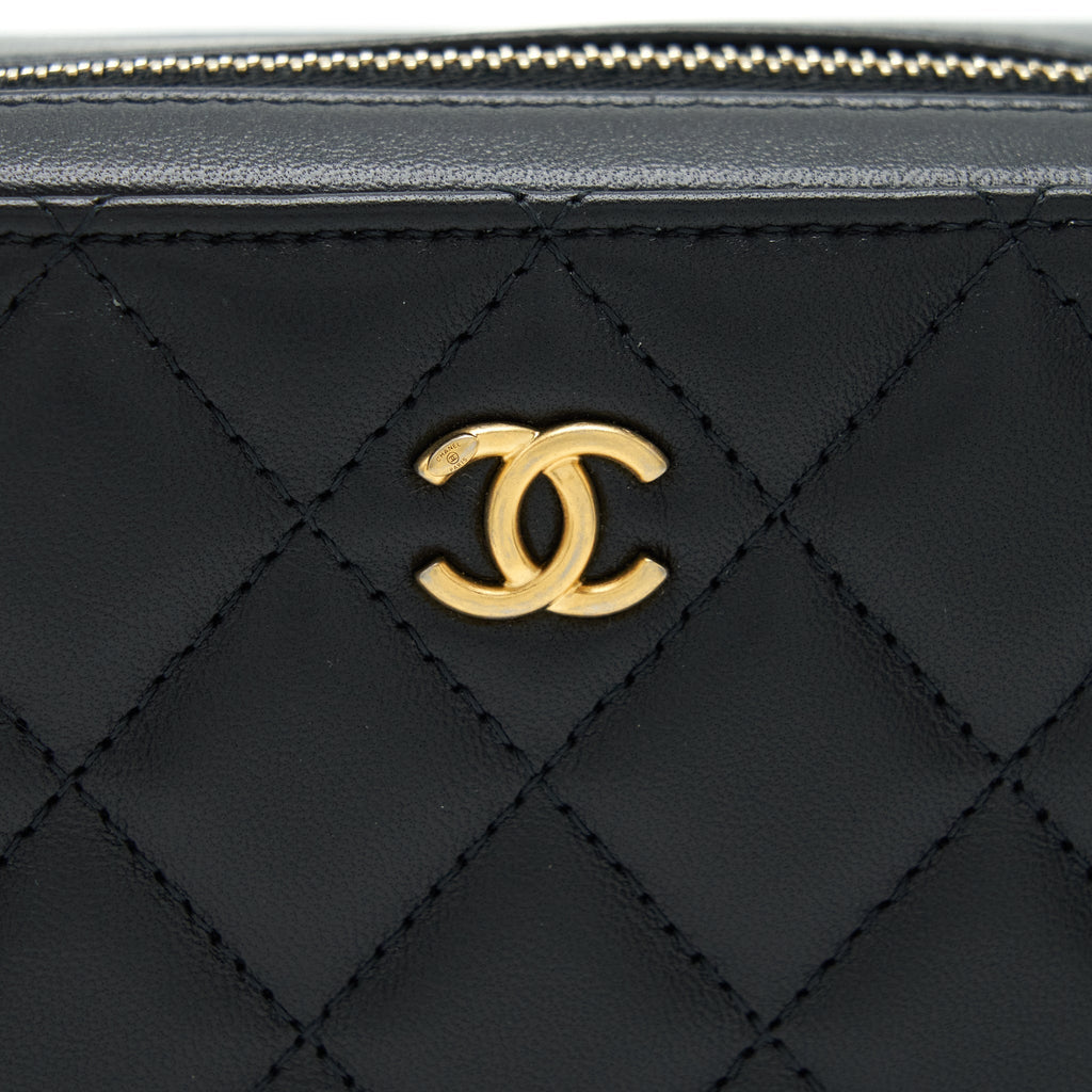 Chanel Pearl Crush Camera Bag Lambskin Black