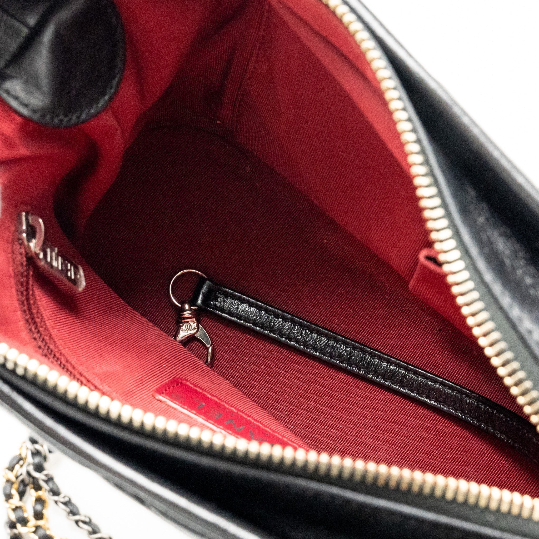 Chanel Small Gabrielle Hobo Bag Calfskin Black Multicolour Hardware