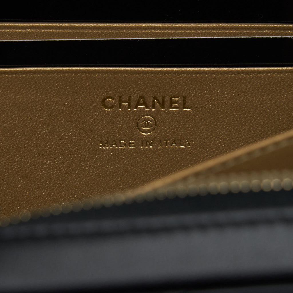 Chanel Pearl Crush Camera Bag Lambskin Black
