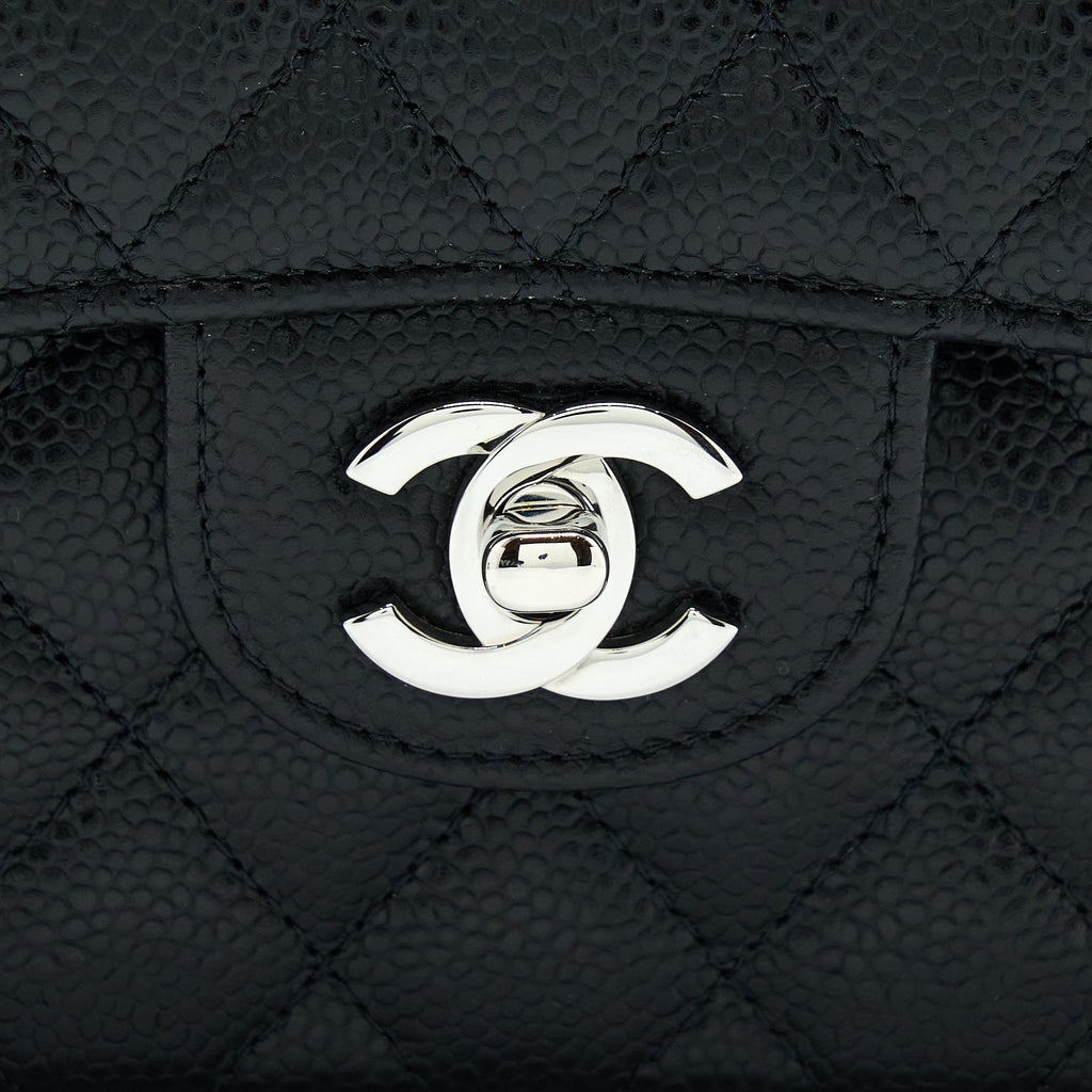 Chanel Small Classic Flap Bag Caviar Black