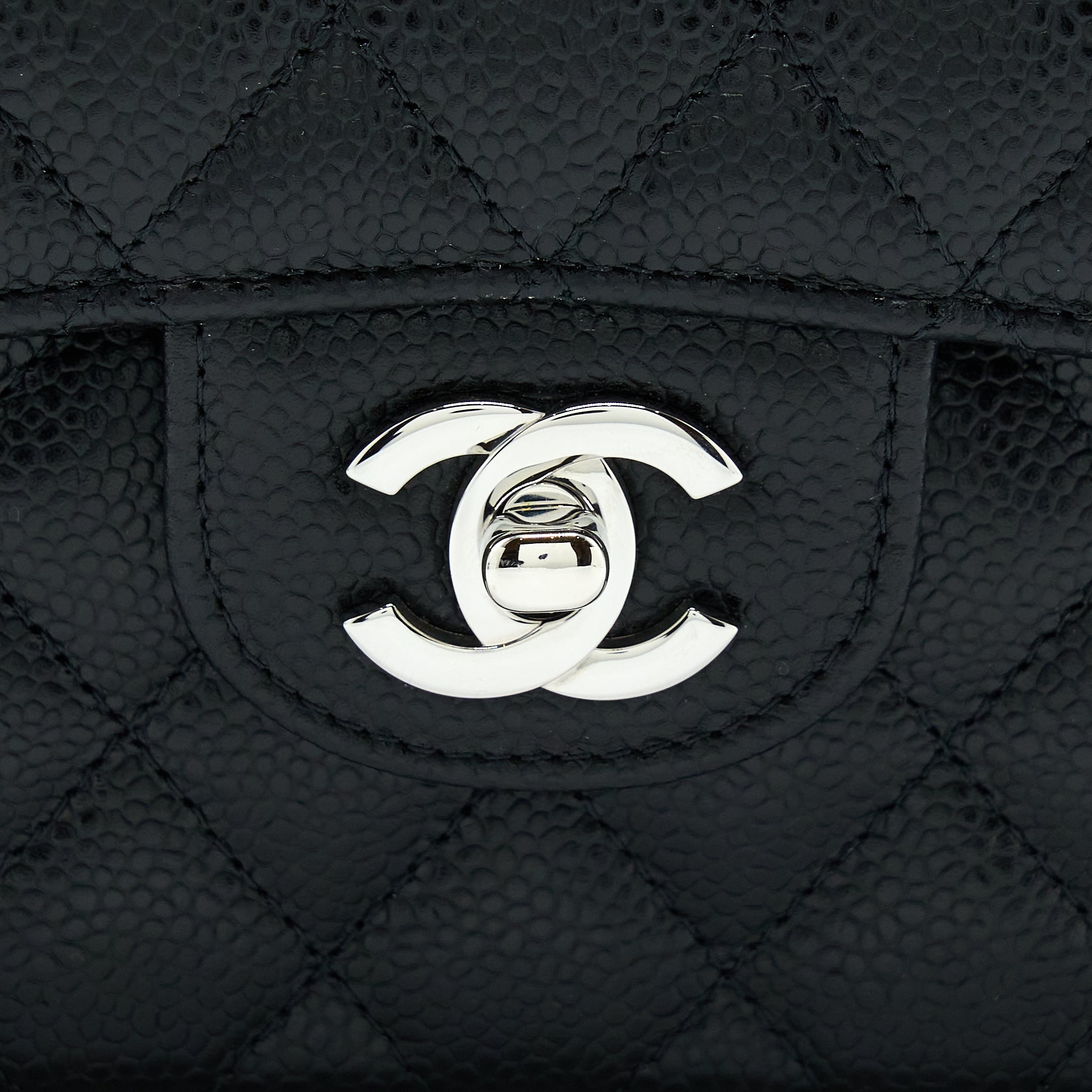 Chanel Small Classic Flap Bag Caviar Black