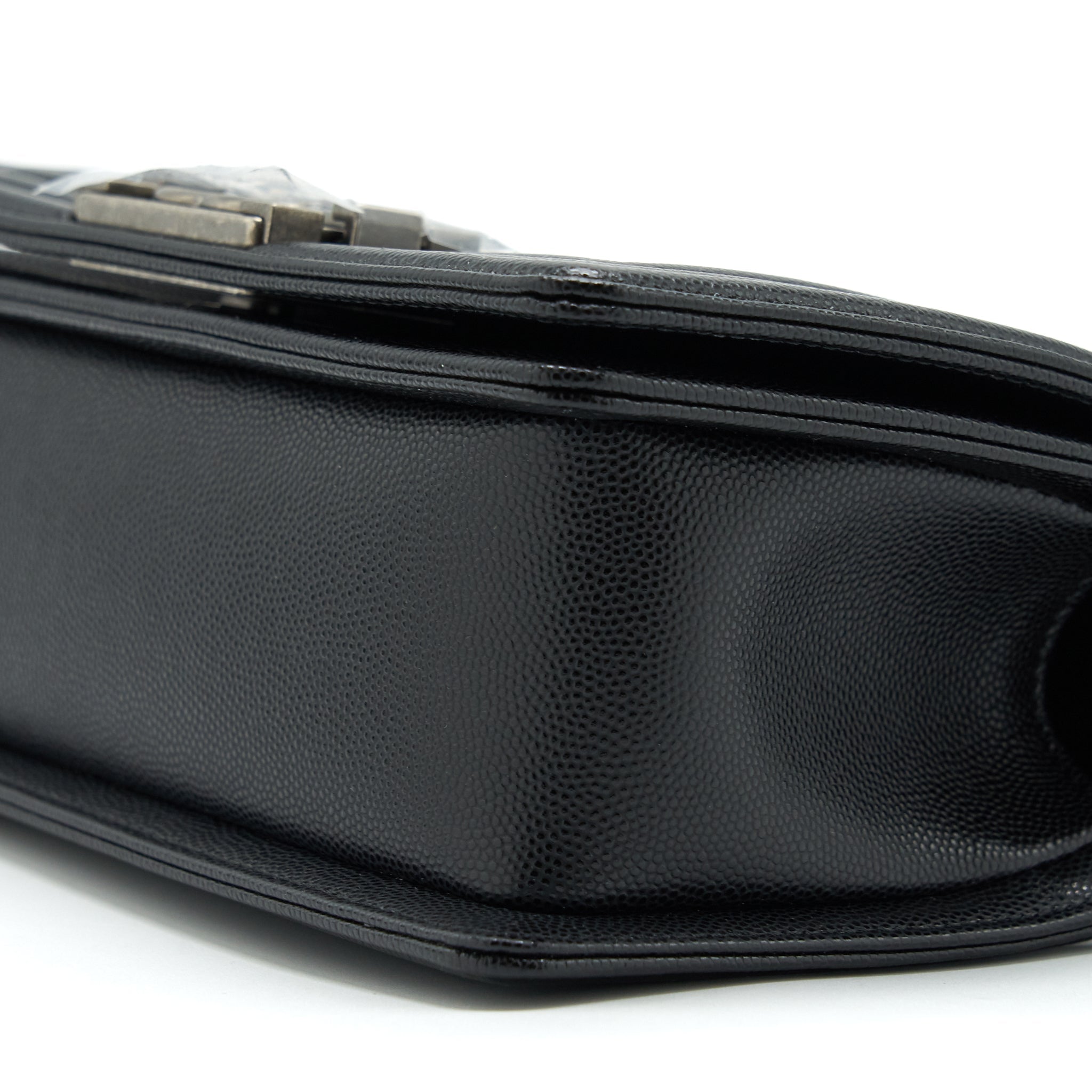 Chanel Small Boy Bag Caviar Black Ruthenium Sliver Hardware